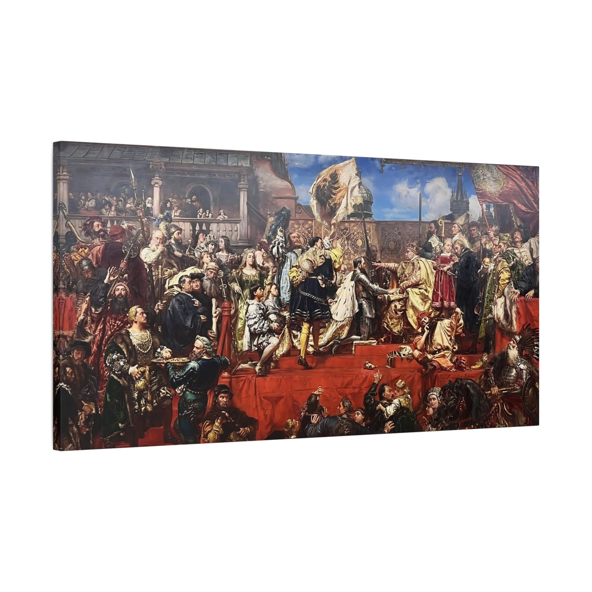 Jan Matejko Prussian Homage Tribute Canvas Print - Poland Wall Art - YesArtYes