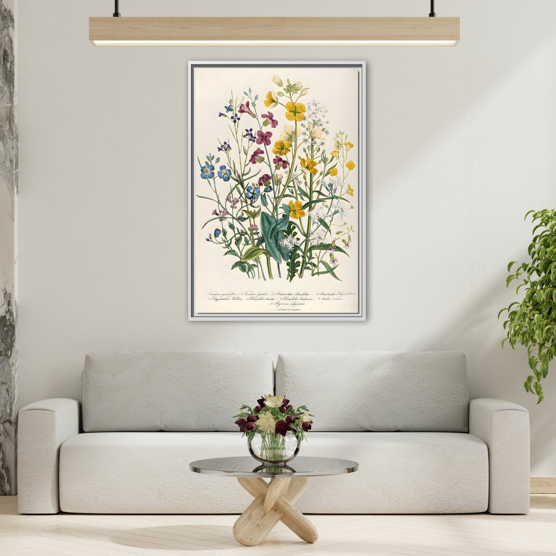 Jane Loudon Buttercups Canvas Wall Art Print - Flowers Forget Me Nots