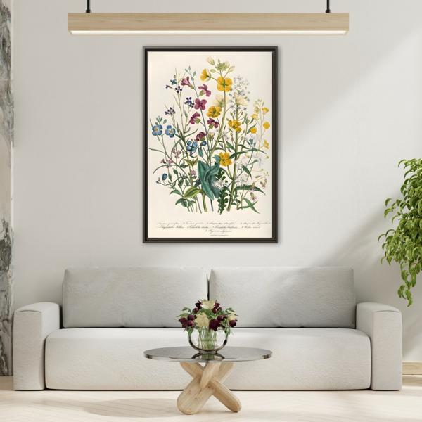 Jane Loudon Buttercups Canvas Wall Art Print - Forget Me Nots Flowers - YesArtYes