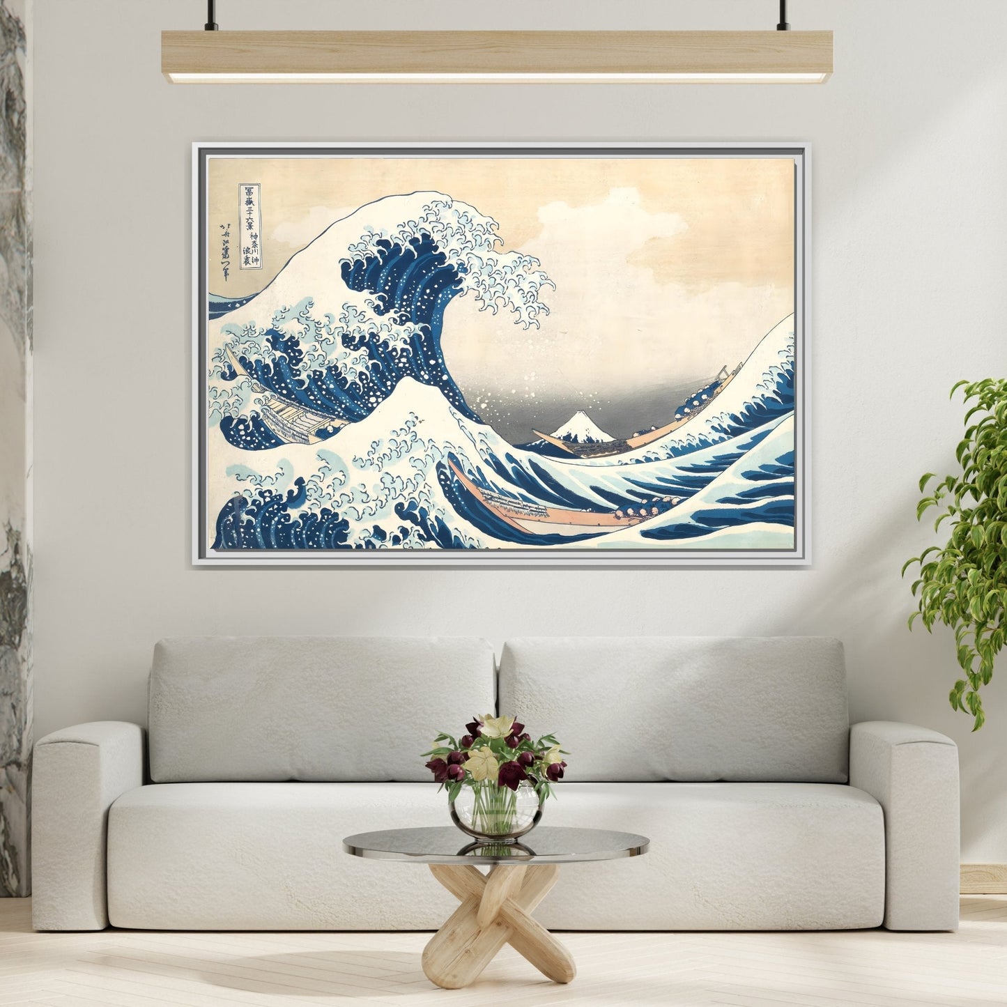 Japanese Canvas Wall Art Print - Katsushika Hokusai Great Wave at Kanagawa