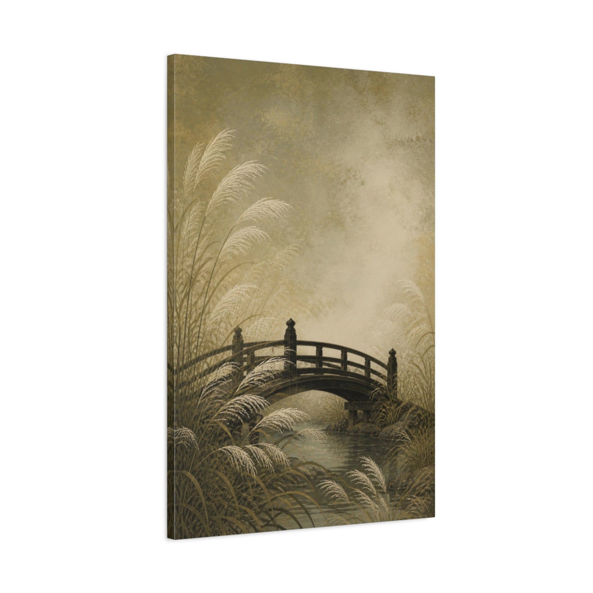 Main Mockup. Japanese Garden Bridge shown as canvas print