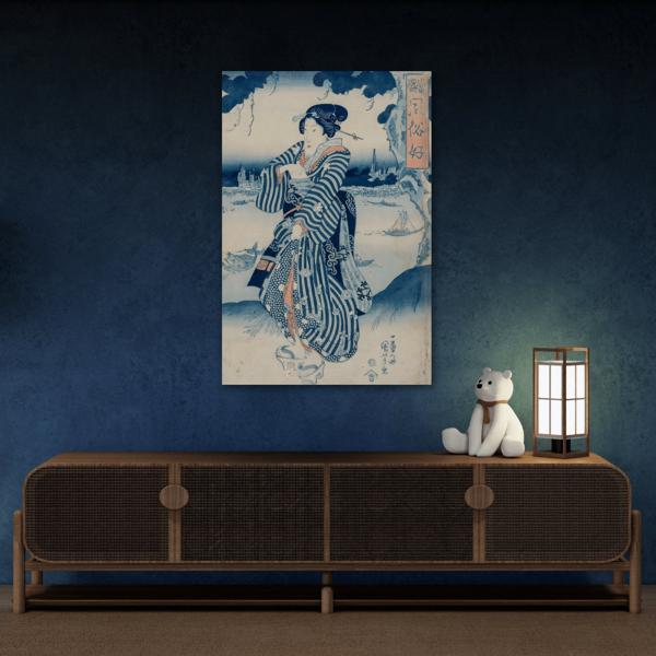 Japanese Geisha Canvas Print - Utagawa Kuniyoshi Wall Art - YesArtYes