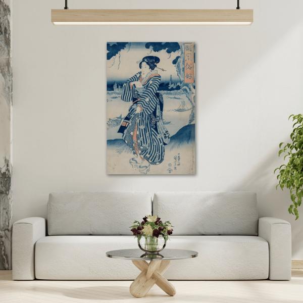 Japanese Geisha Canvas Print - Utagawa Kuniyoshi Wall Art - YesArtYes