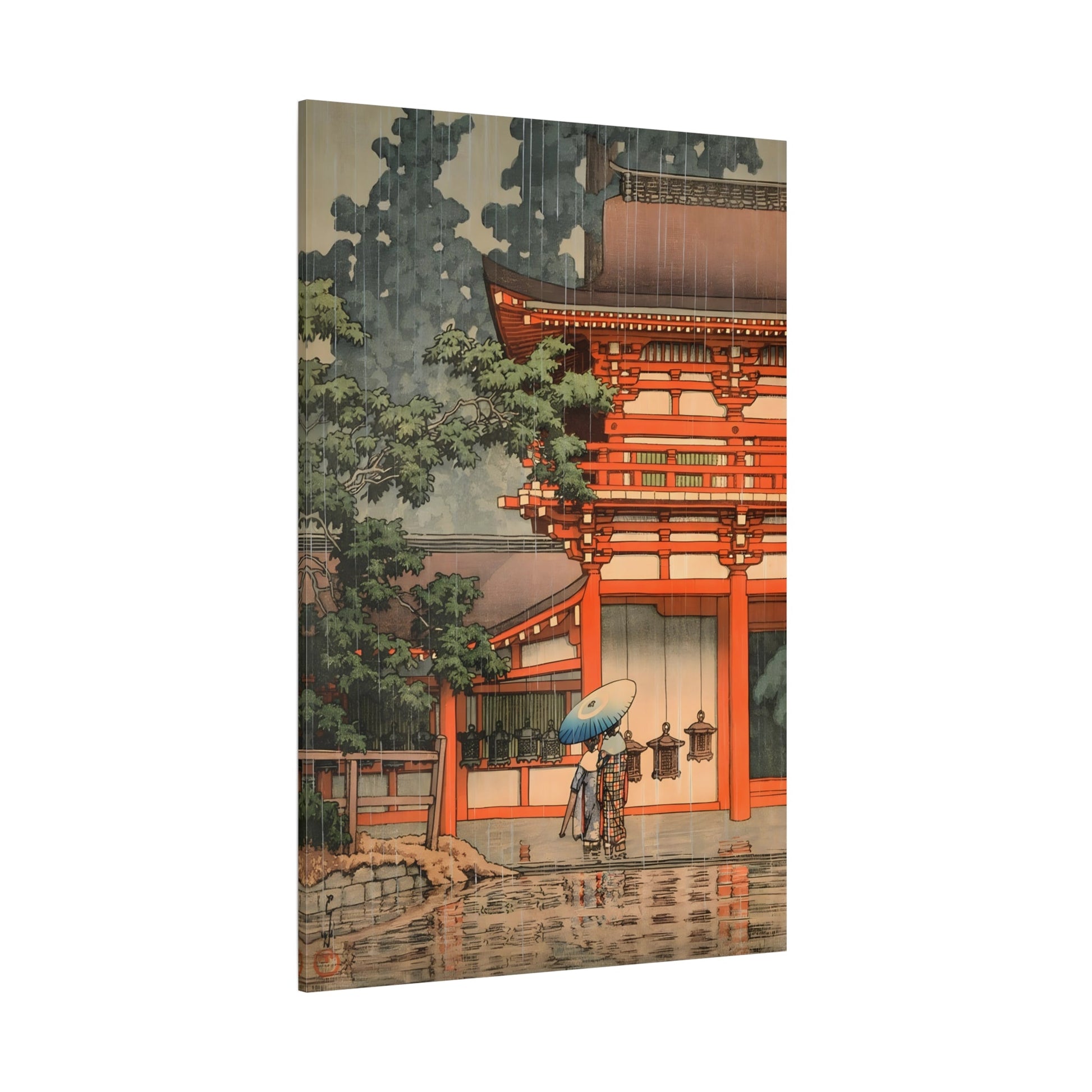 Japanese Kawase Hasui Canvas Print - Kasuga Shrine in Nara Wall Art - YesArtYes