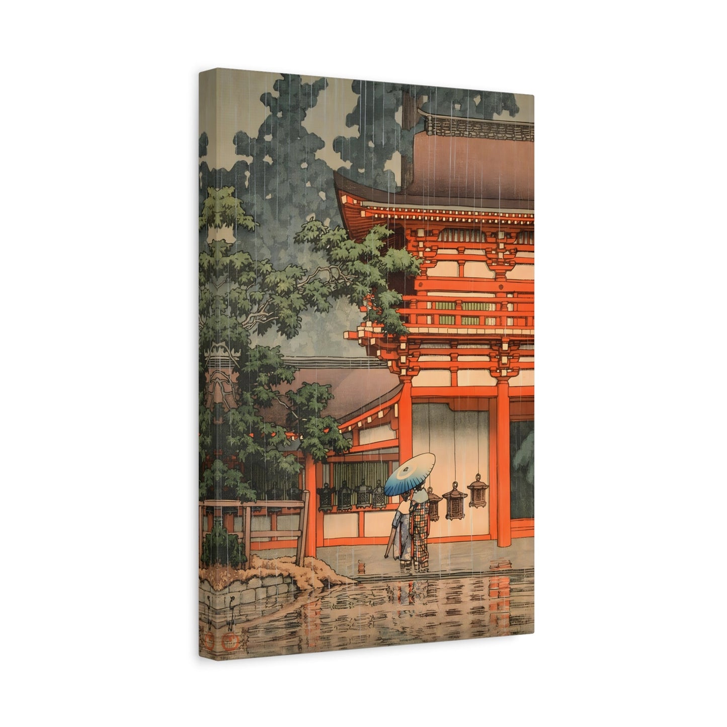 Japanese Kawase Hasui Canvas Print - Kasuga Shrine in Nara Wall Art - YesArtYes