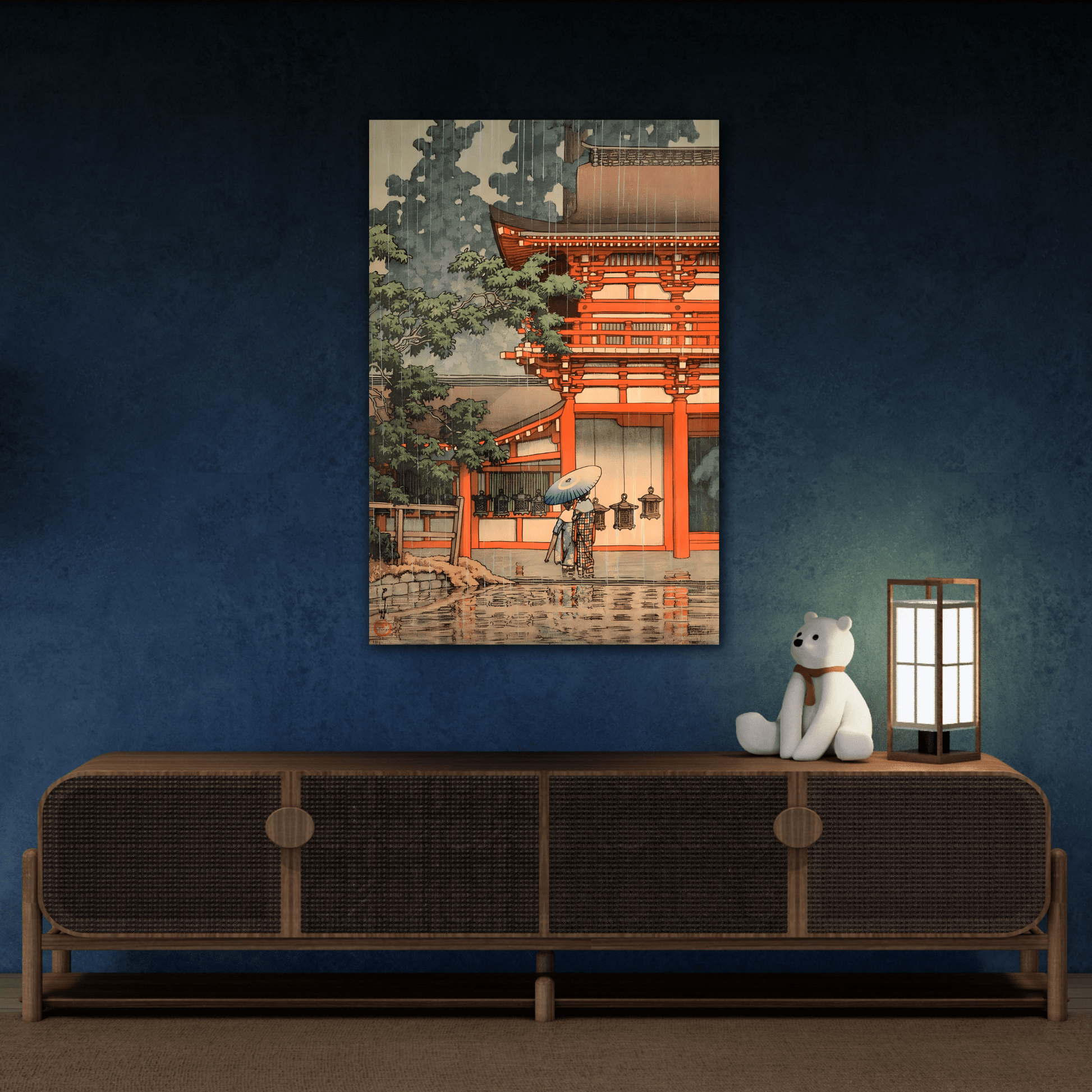 Japanese Kawase Hasui Canvas Print - Kasuga Shrine in Nara Wall Art - YesArtYes