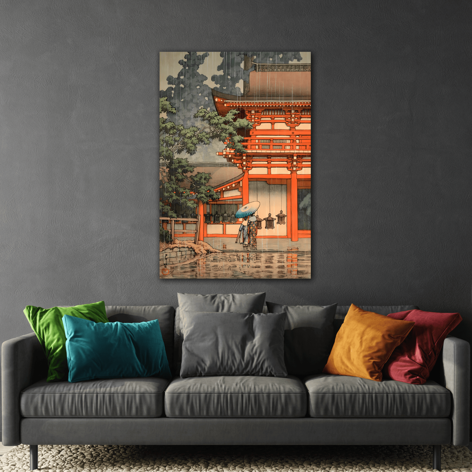 Japanese Kawase Hasui Canvas Print - Kasuga Shrine in Nara Wall Art - YesArtYes