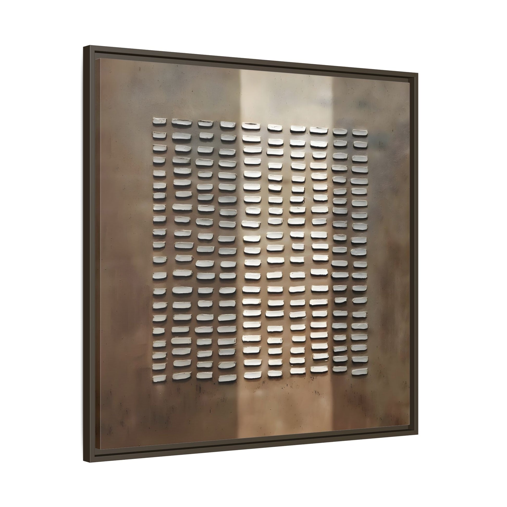 Japanese Minimalist Canvas Wall Art Print - Brown Wabi - Sabi Geometric Home Decor - YesArtYes