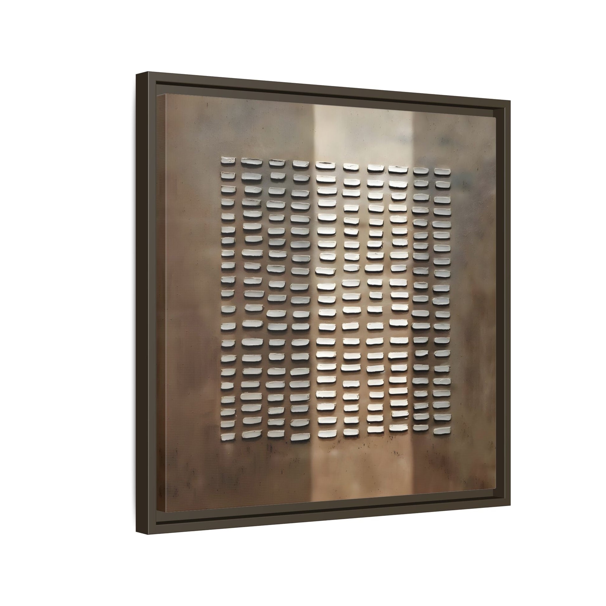 Japanese Minimalist Canvas Wall Art Print - Brown Wabi - Sabi Geometric Home Decor - YesArtYes