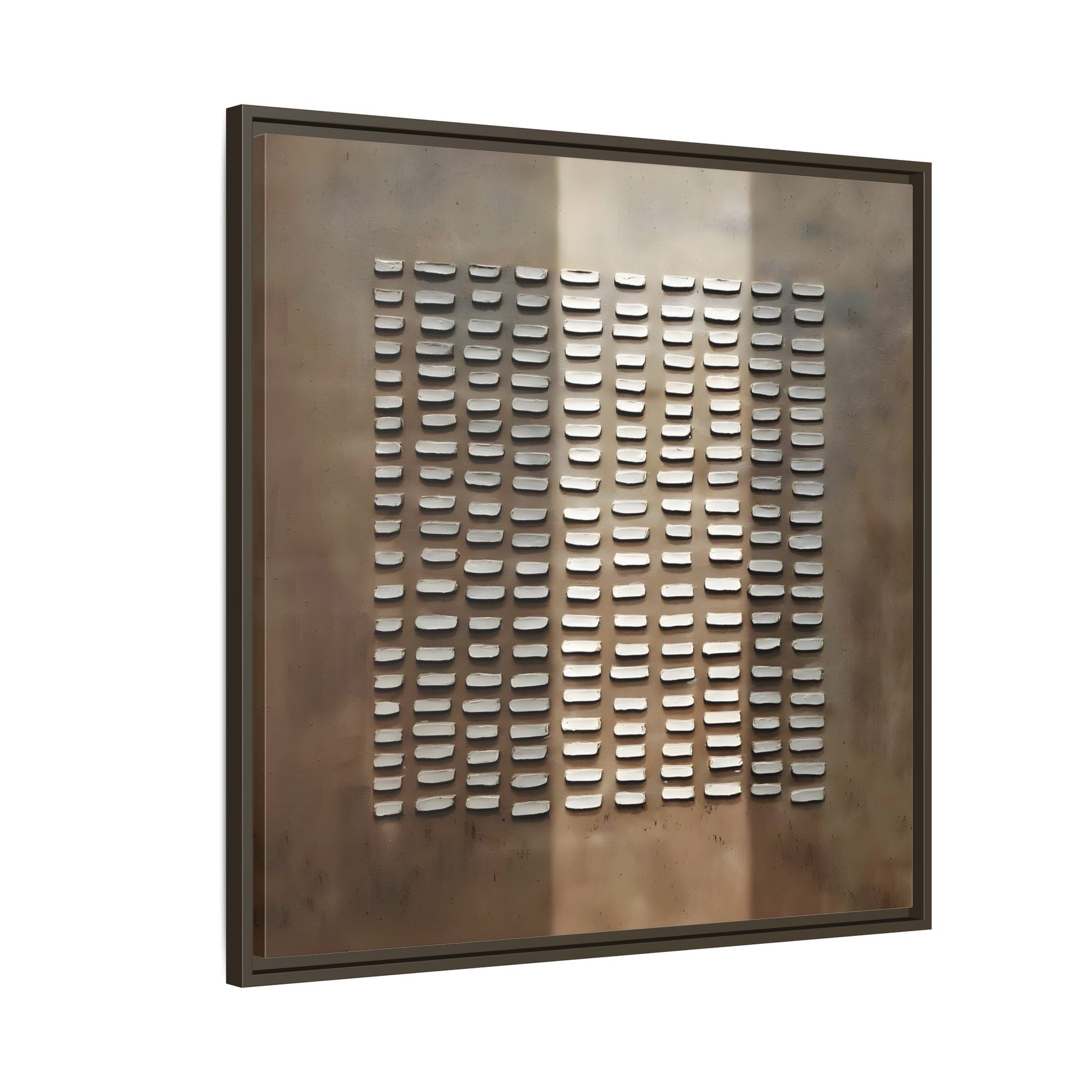 Japanese Minimalist Canvas Wall Art Print - Brown Wabi - Sabi Geometric Home Decor - YesArtYes