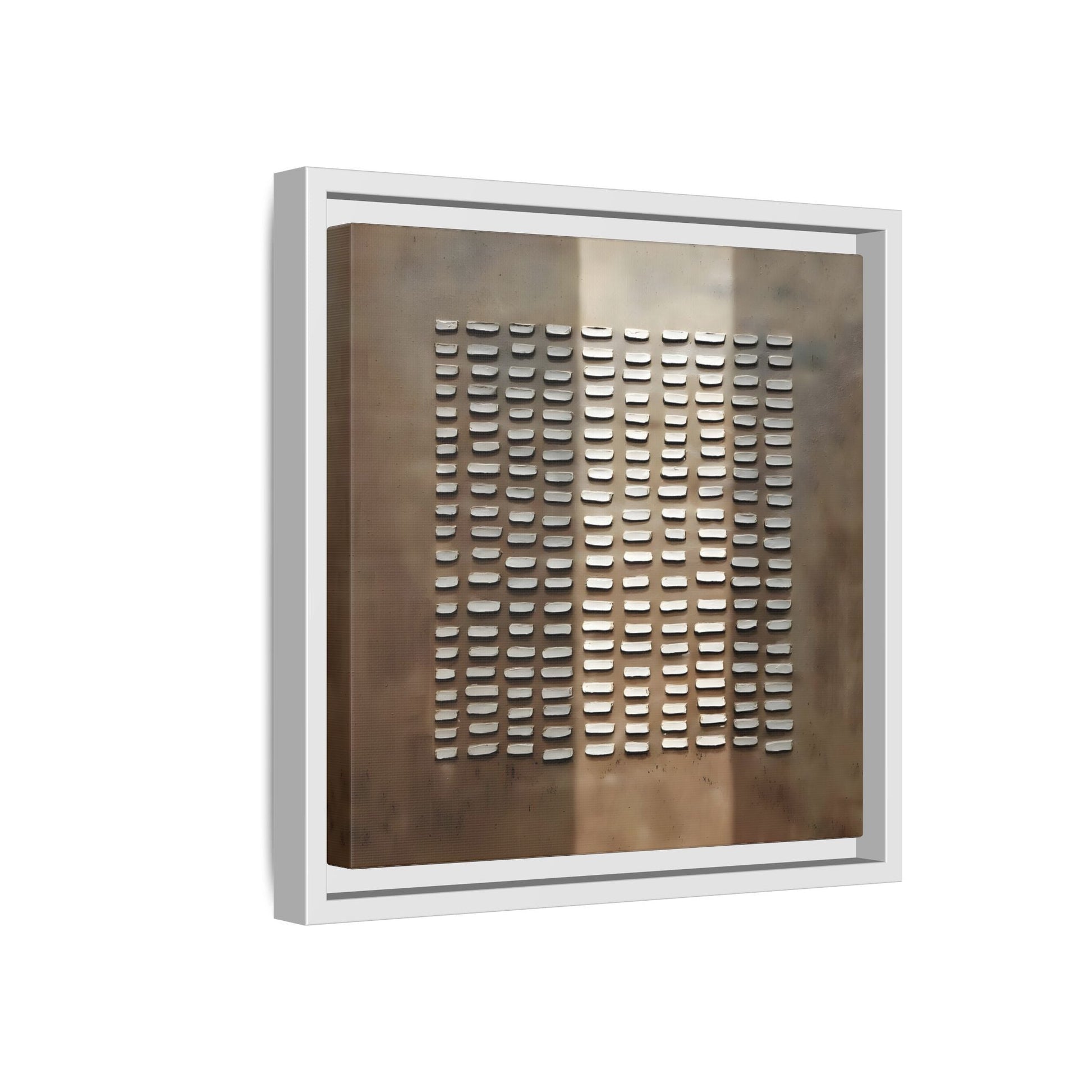 Japanese Minimalist Canvas Wall Art Print - Brown Wabi - Sabi Geometric Home Decor - YesArtYes