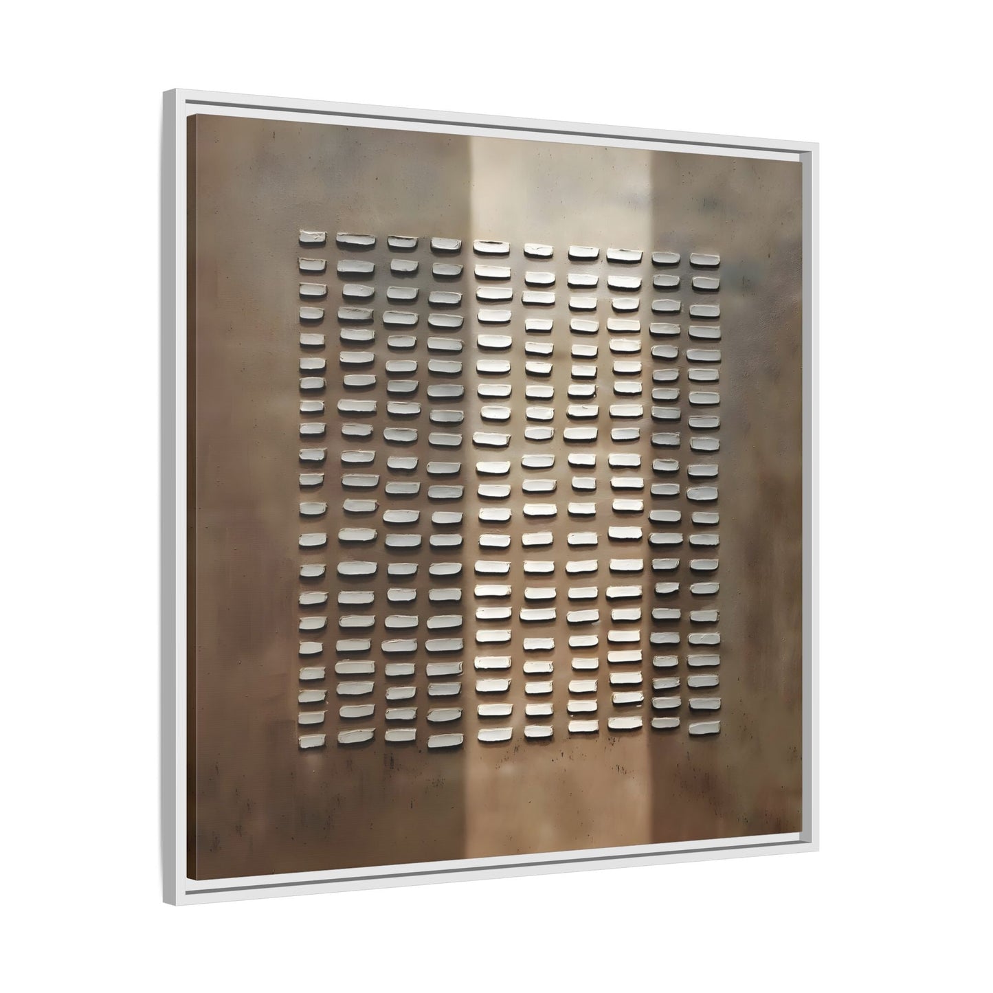 Japanese Minimalist Canvas Wall Art Print - Brown Wabi - Sabi Geometric Home Decor - YesArtYes