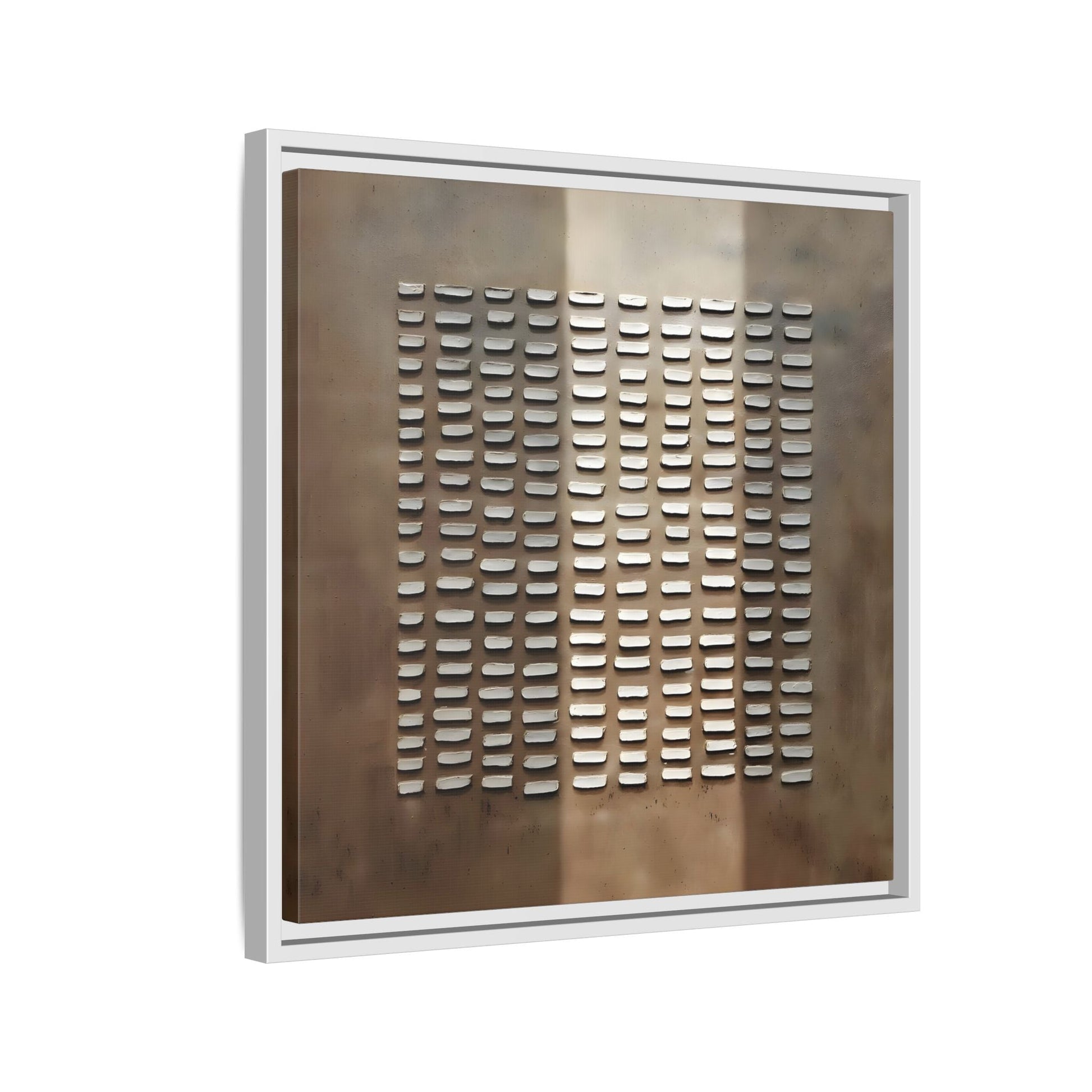 Japanese Minimalist Canvas Wall Art Print - Brown Wabi - Sabi Geometric Home Decor - YesArtYes
