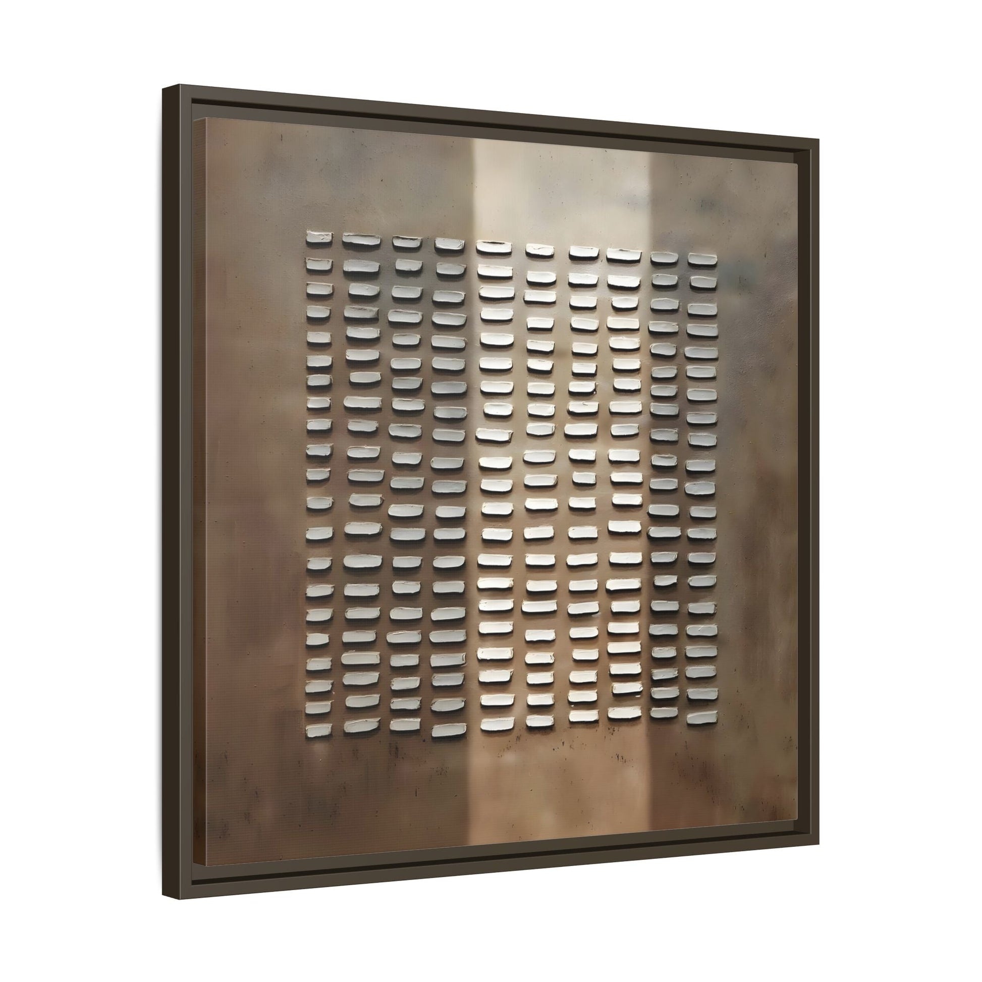 Japanese Minimalist Canvas Wall Art Print - Brown Wabi - Sabi Geometric Home Decor - YesArtYes