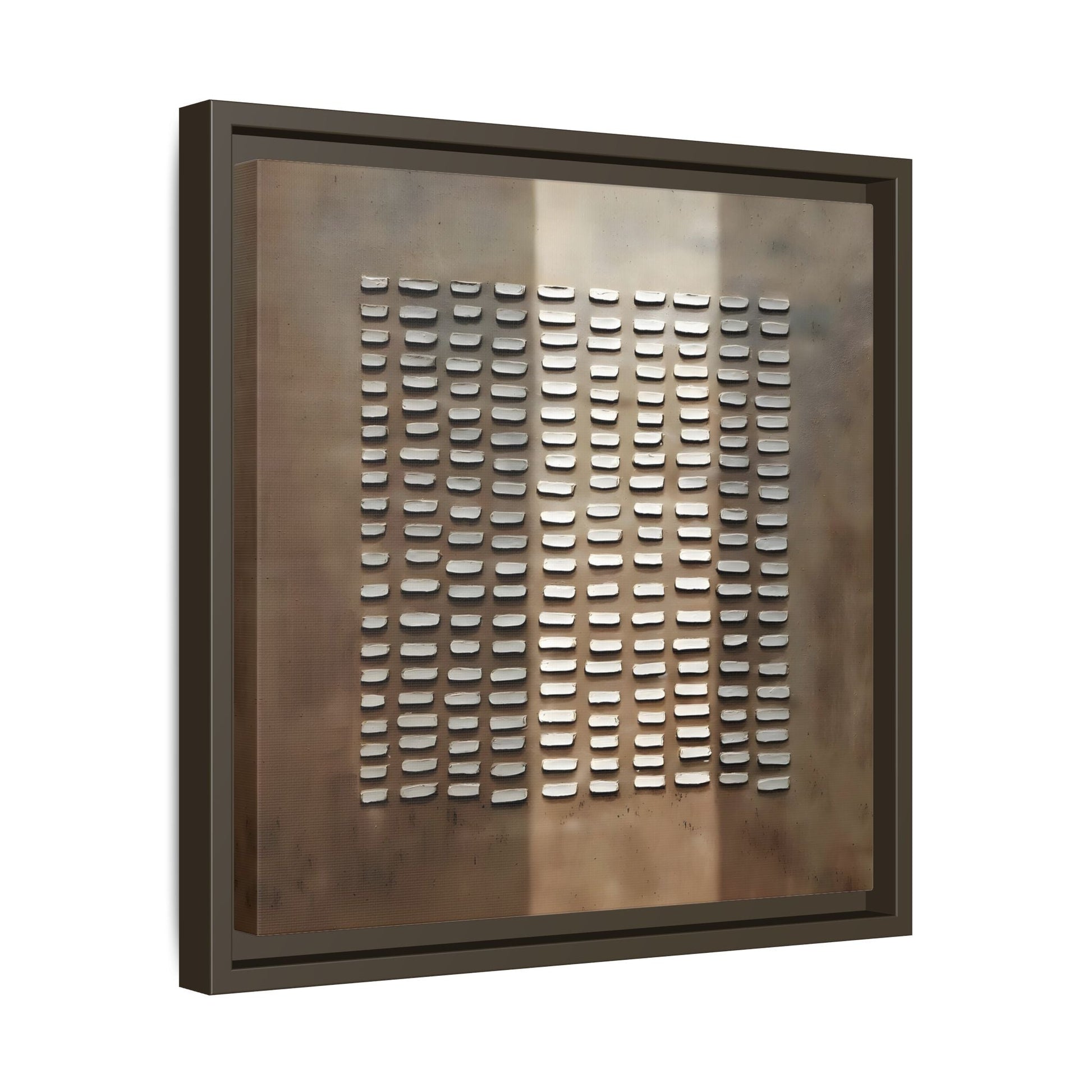 Japanese Minimalist Canvas Wall Art Print - Brown Wabi - Sabi Geometric Home Decor - YesArtYes