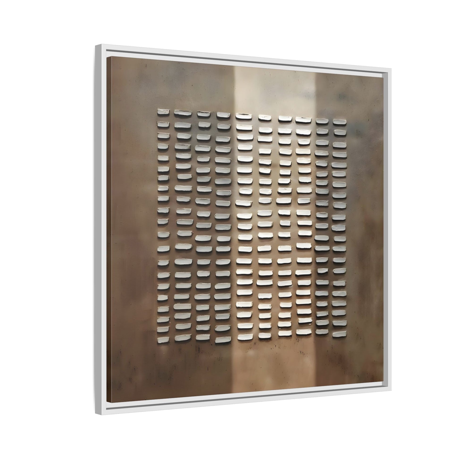 Japanese Minimalist Canvas Wall Art Print - Brown Wabi - Sabi Geometric Home Decor - YesArtYes