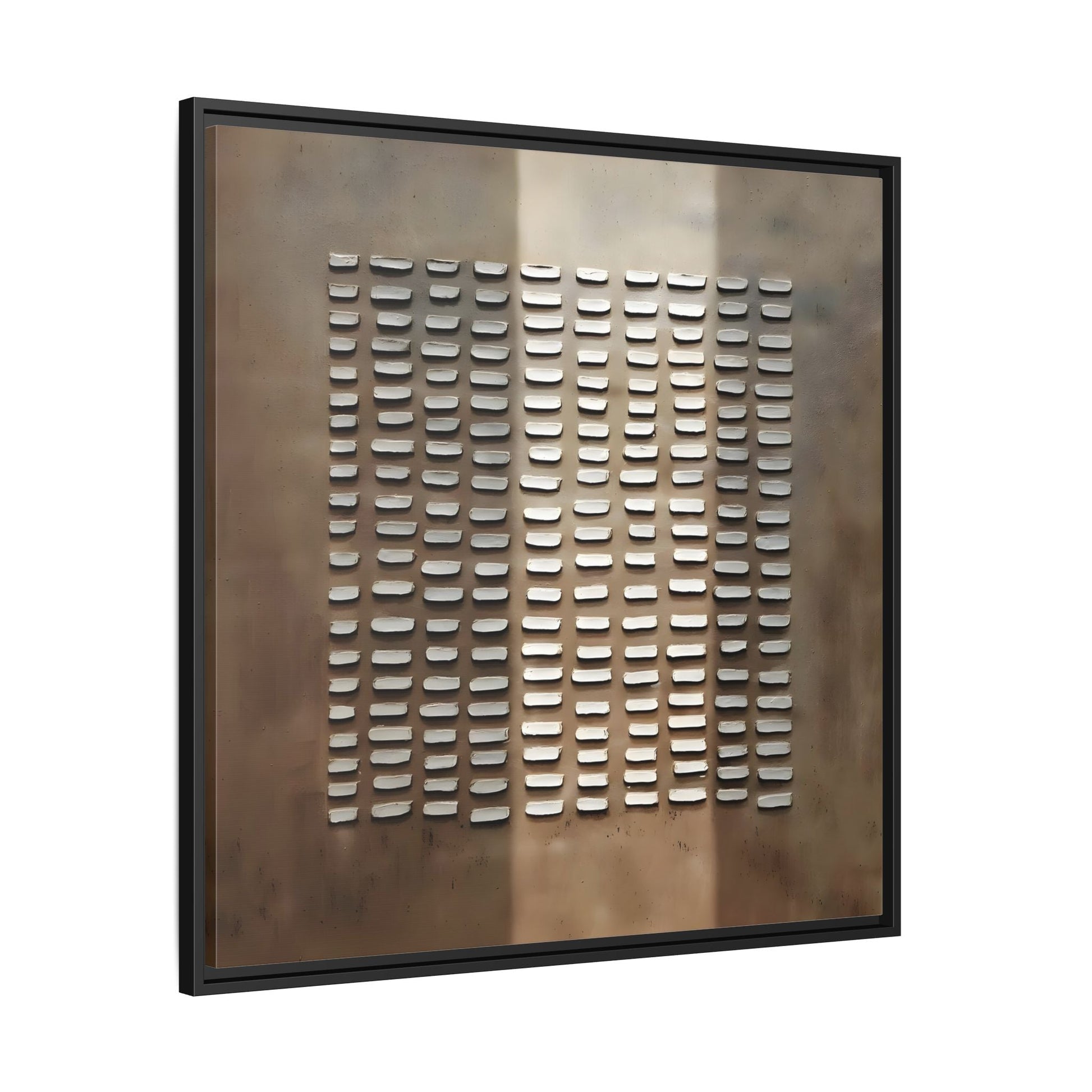 Japanese Minimalist Canvas Wall Art Print - Brown Wabi - Sabi Geometric Home Decor - YesArtYes