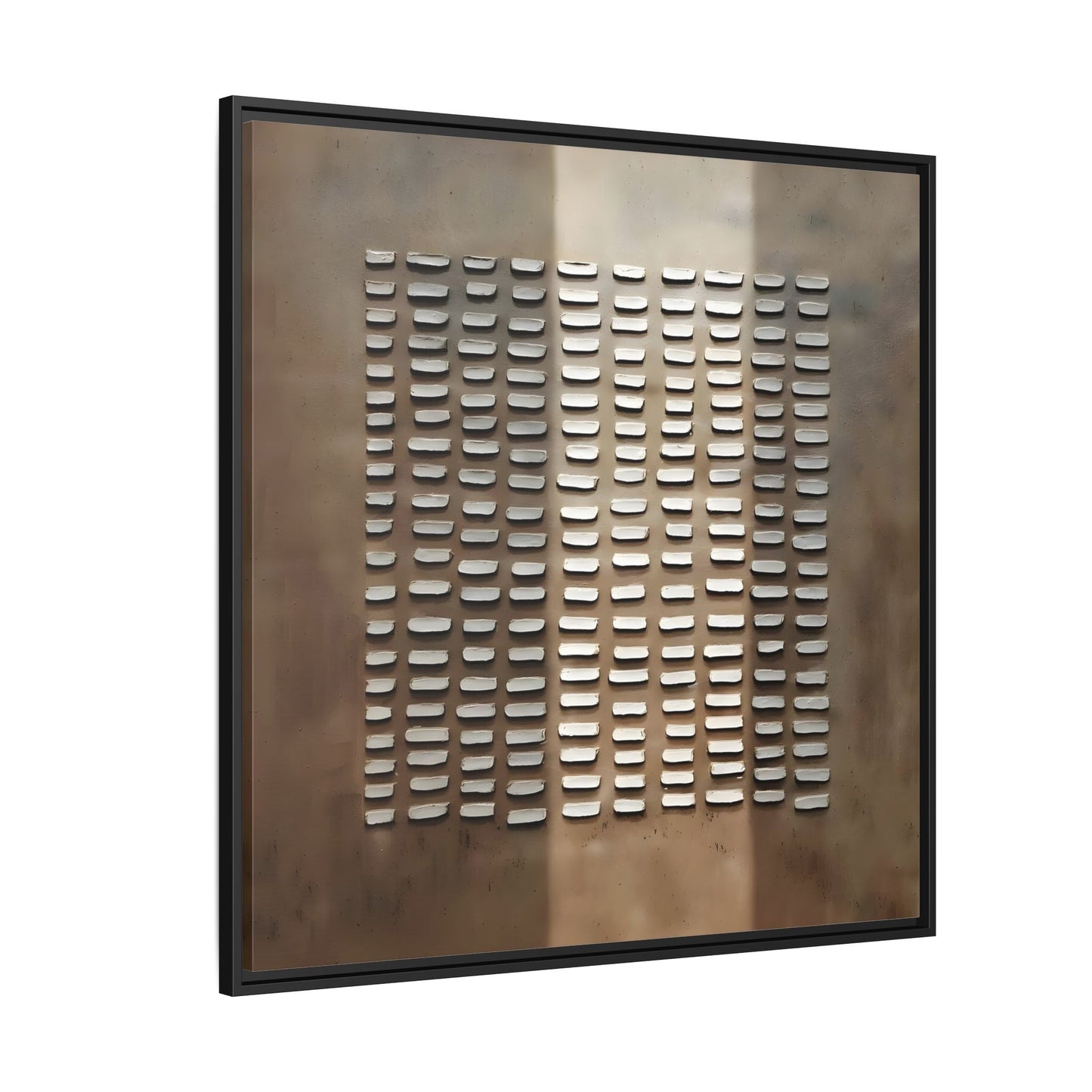 Japanese Minimalist Canvas Wall Art Print - Brown Wabi - Sabi Geometric Home Decor - YesArtYes