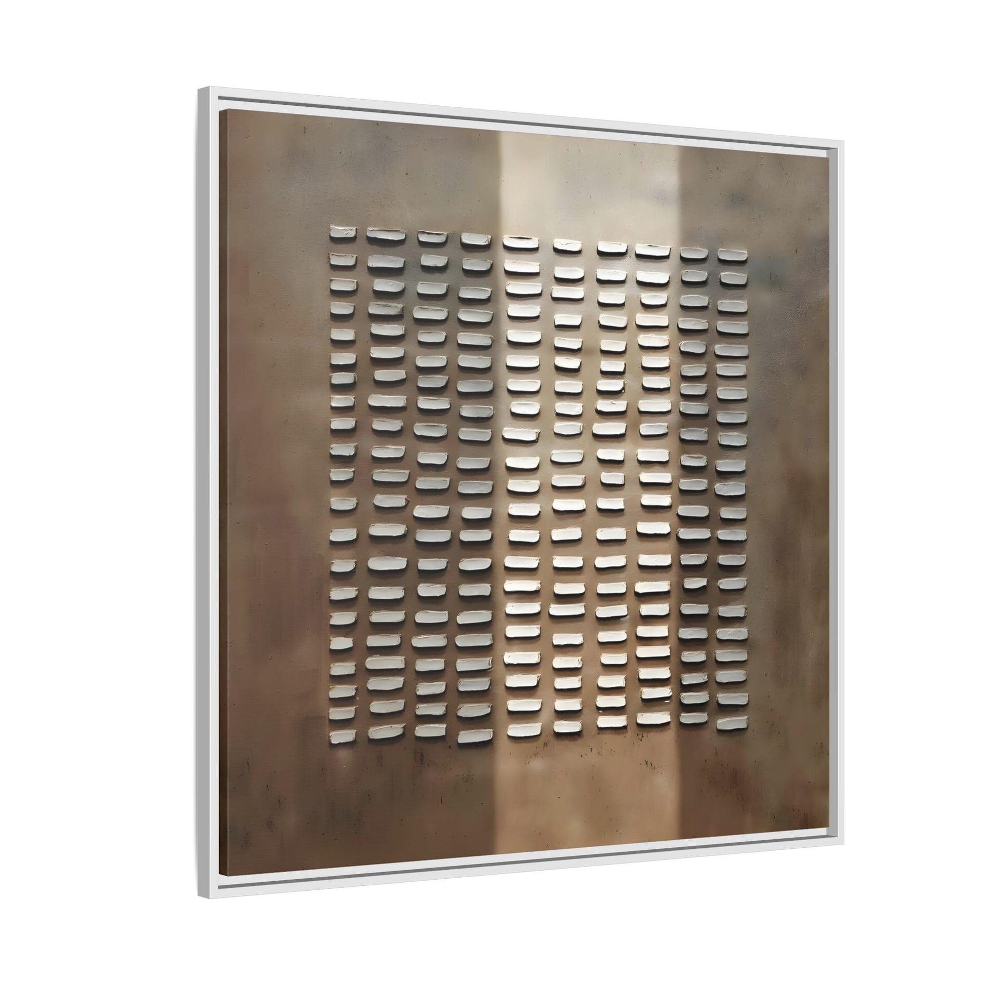 Japanese Minimalist Canvas Wall Art Print - Brown Wabi - Sabi Geometric Home Decor - YesArtYes