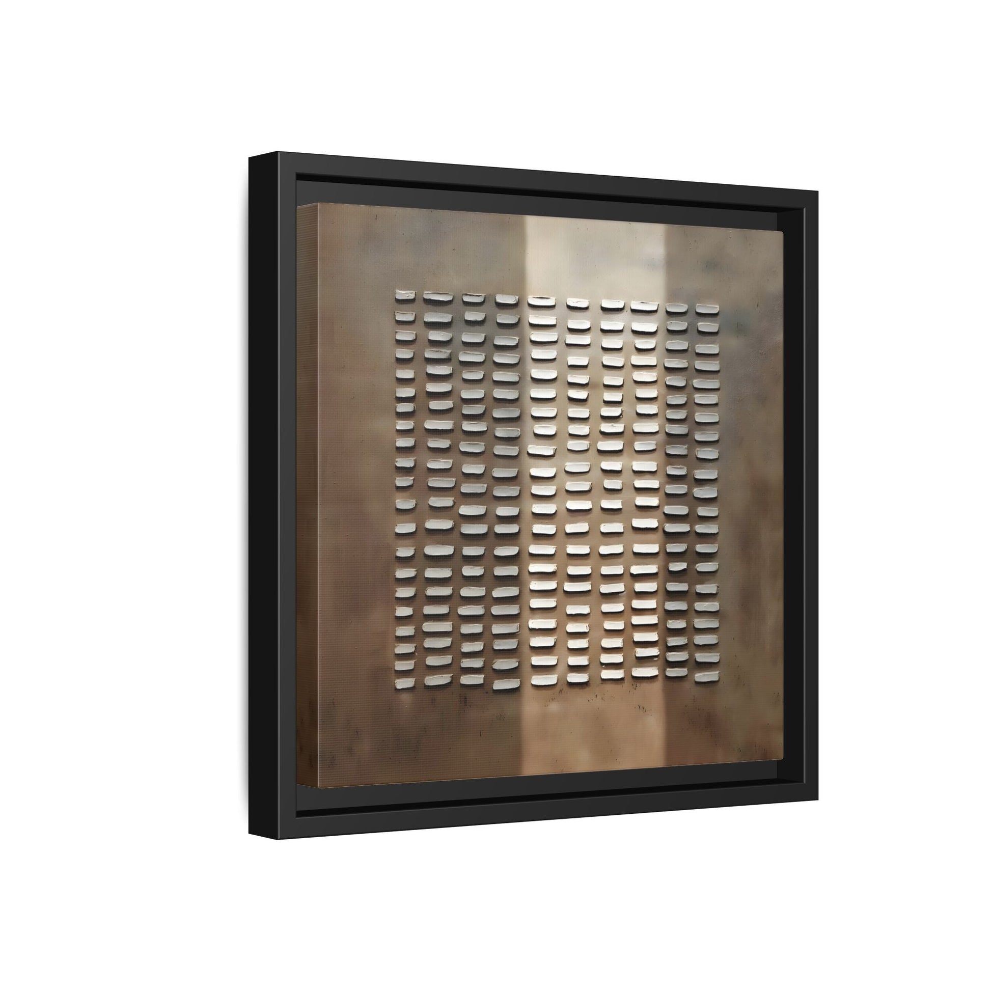 Japanese Minimalist Canvas Wall Art Print - Brown Wabi - Sabi Geometric Home Decor - YesArtYes