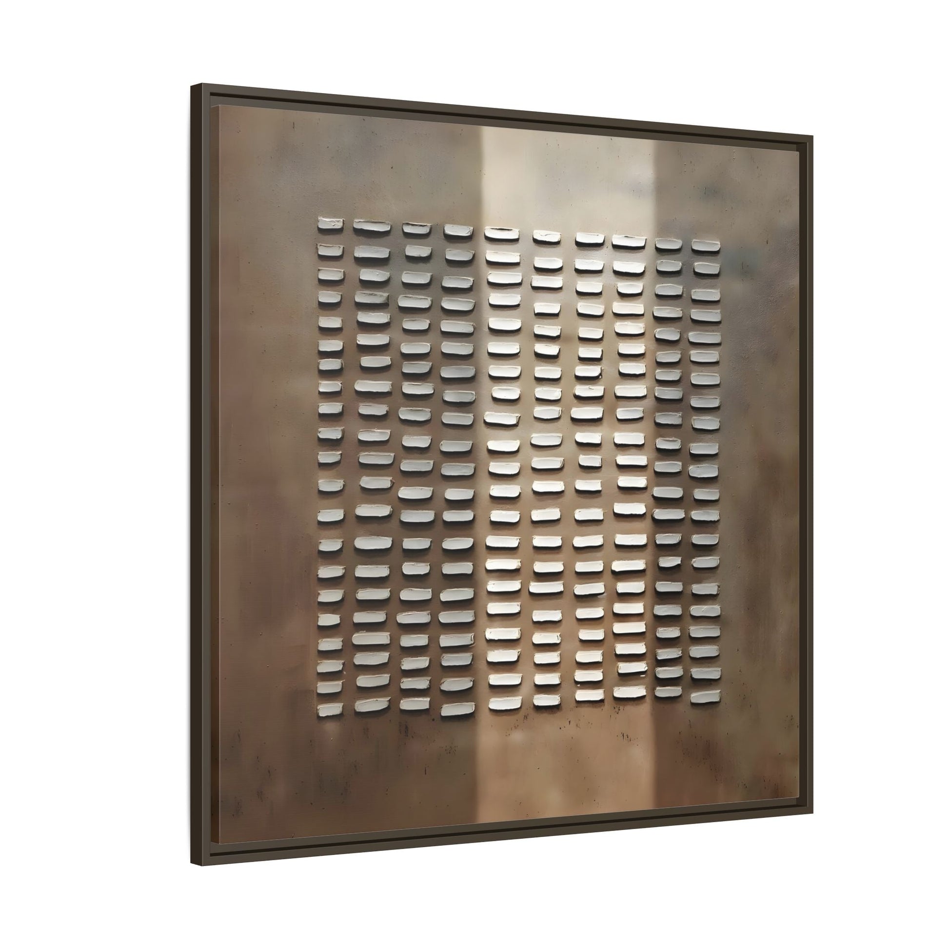 Japanese Minimalist Canvas Wall Art Print - Brown Wabi - Sabi Geometric Home Decor - YesArtYes