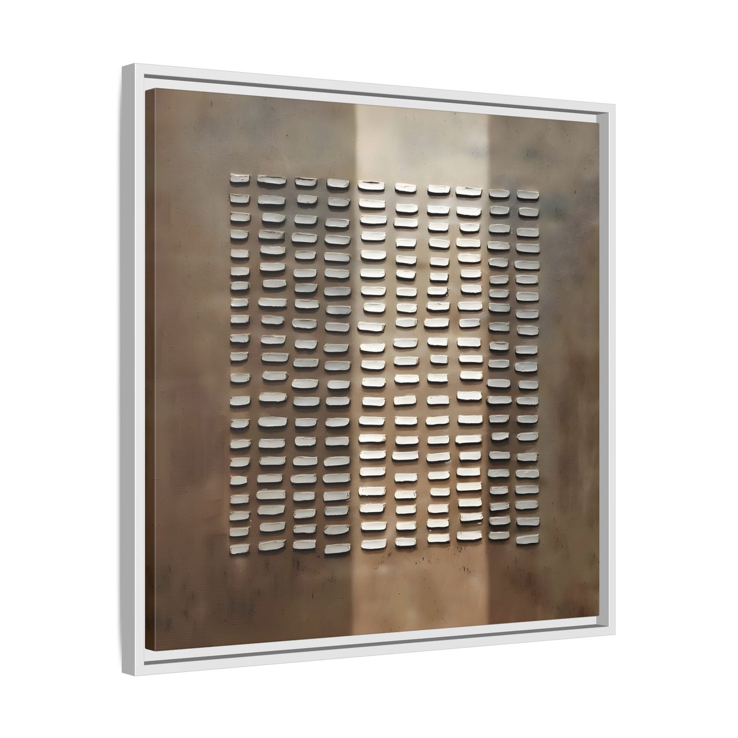 Japanese Minimalist Canvas Wall Art Print - Brown Wabi - Sabi Geometric Home Decor - YesArtYes