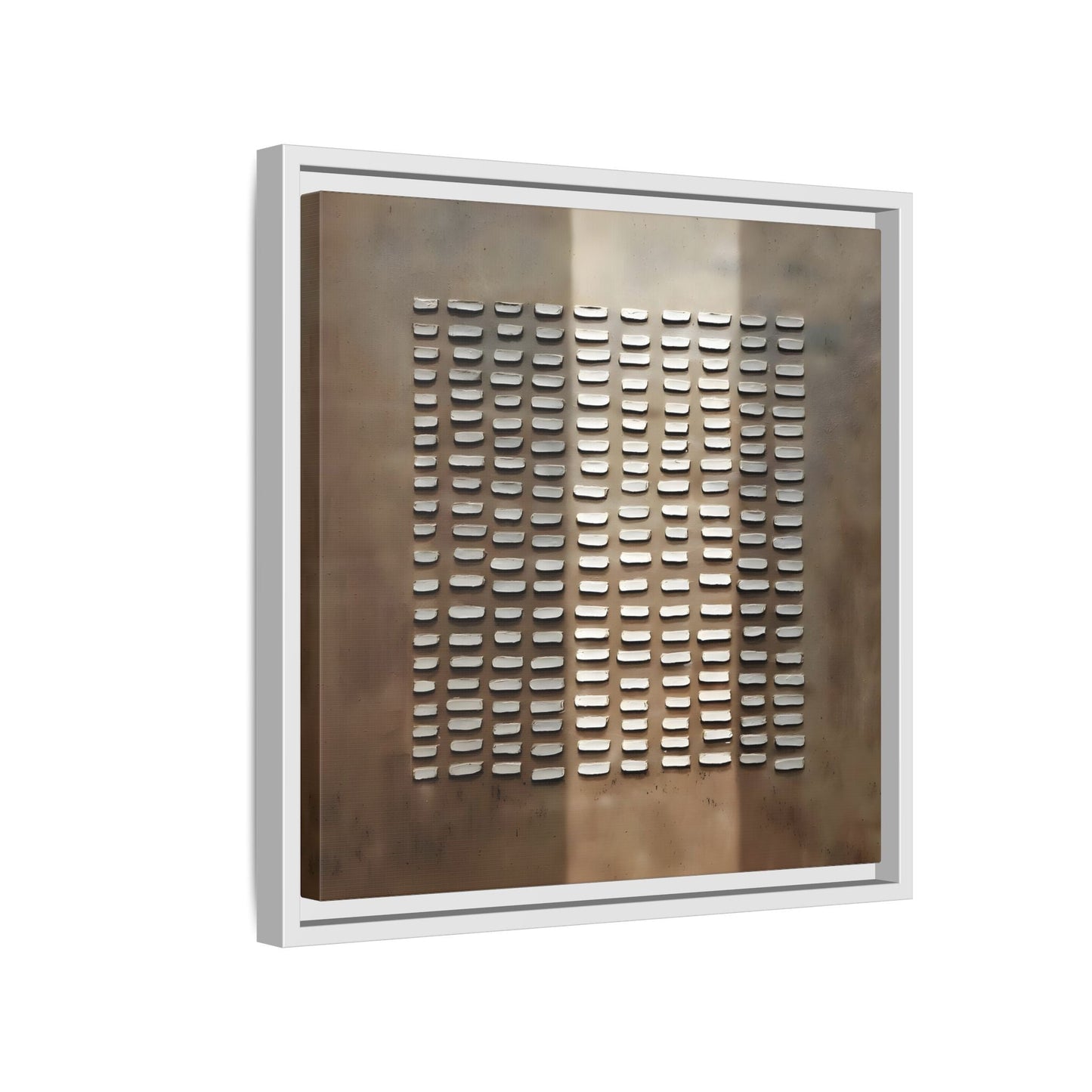 Japanese Minimalist Canvas Wall Art Print - Brown Wabi - Sabi Geometric Home Decor - YesArtYes