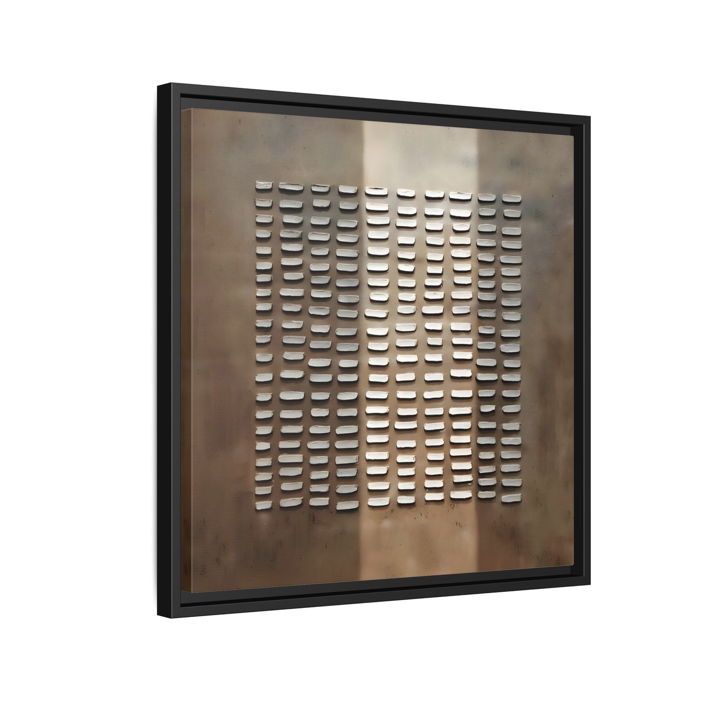 Japanese Minimalist Canvas Wall Art Print - Brown Wabi - Sabi Geometric Home Decor - YesArtYes