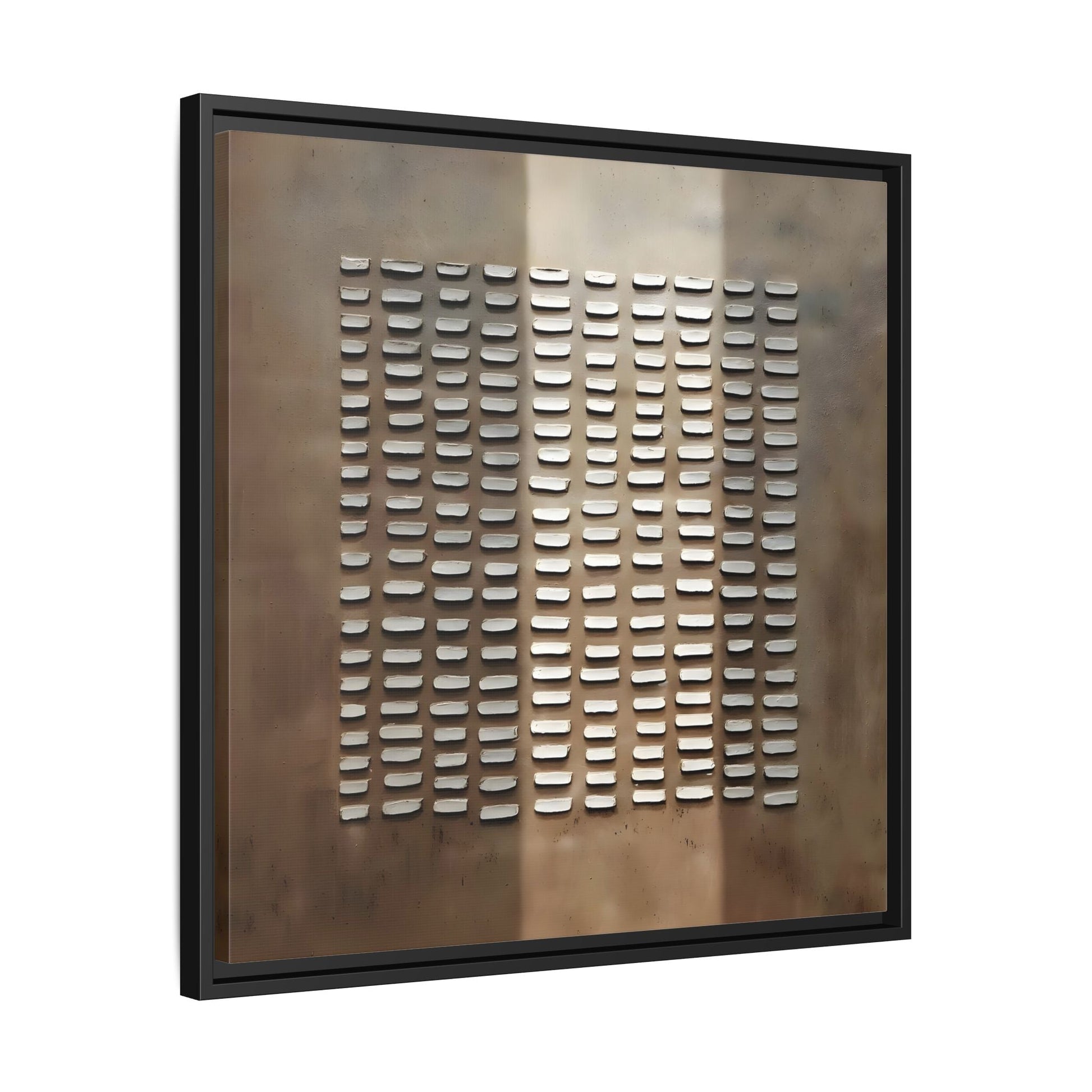 Japanese Minimalist Canvas Wall Art Print - Brown Wabi - Sabi Geometric Home Decor - YesArtYes