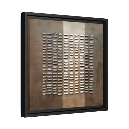 Japanese Minimalist Canvas Wall Art Print - Brown Wabi - Sabi Geometric Home Decor - YesArtYes