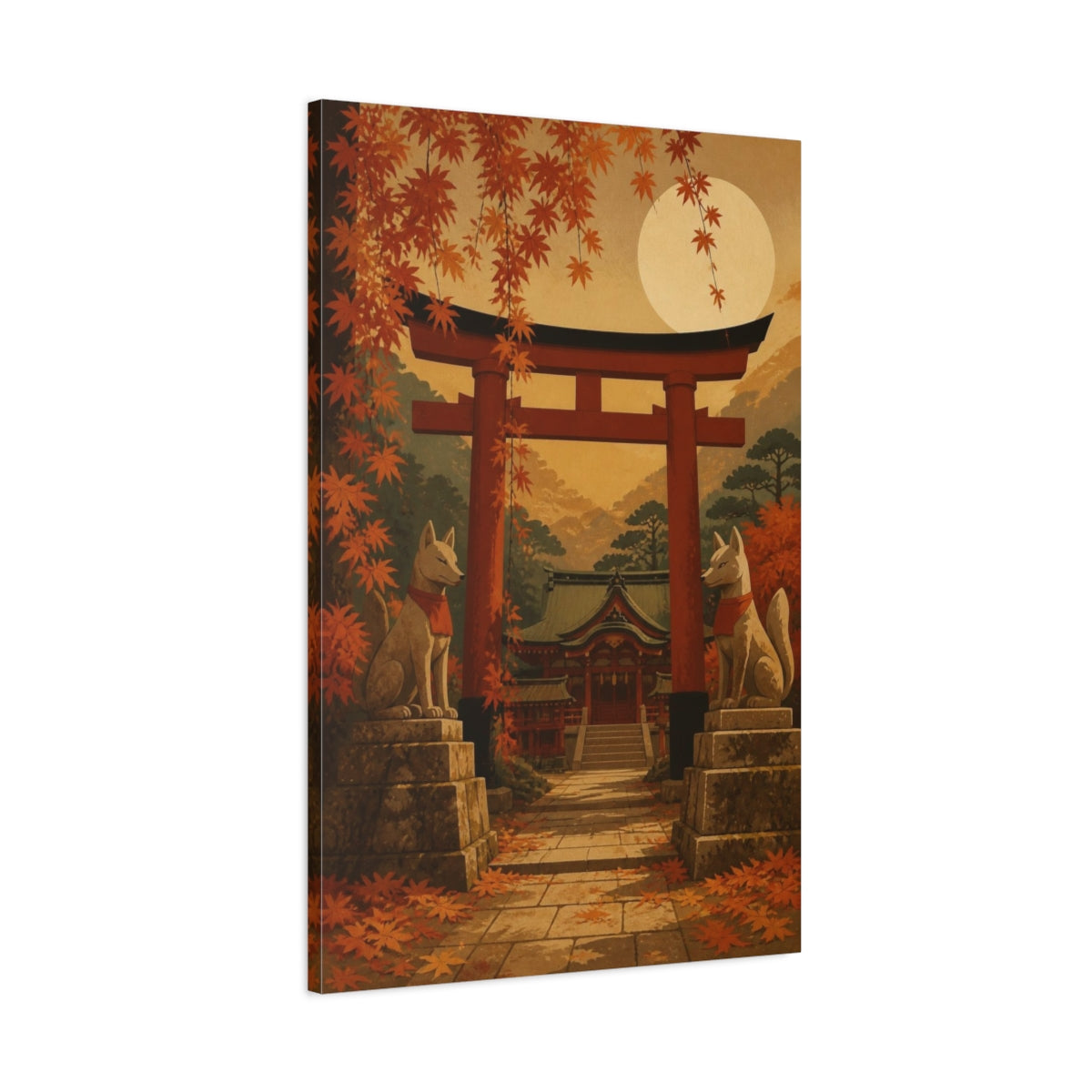 Main Mockup. Japanese Torii Gate shown as canvas print
