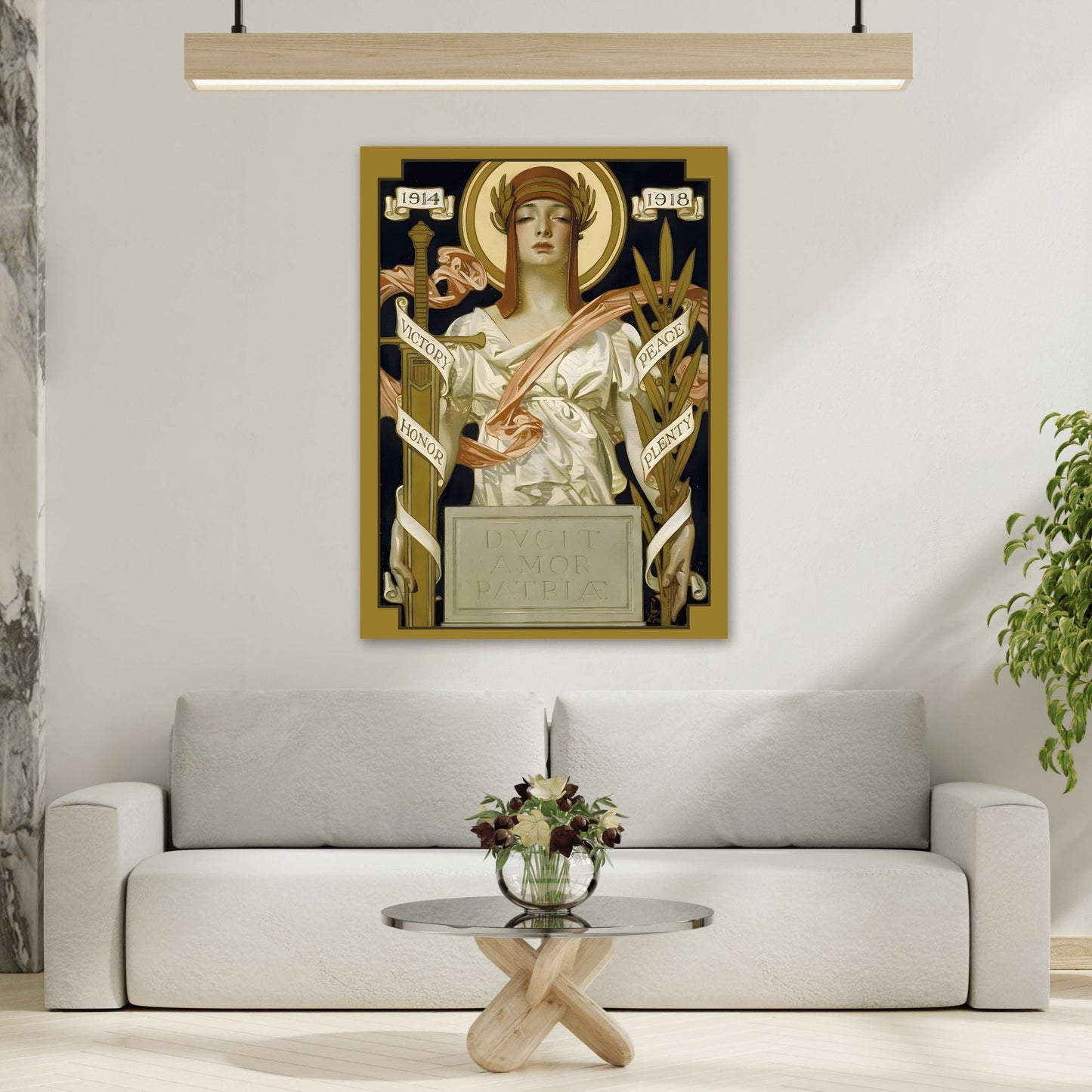 JC Leyendecker Goddess of Victory and Peace - Canvas Art Reproduction