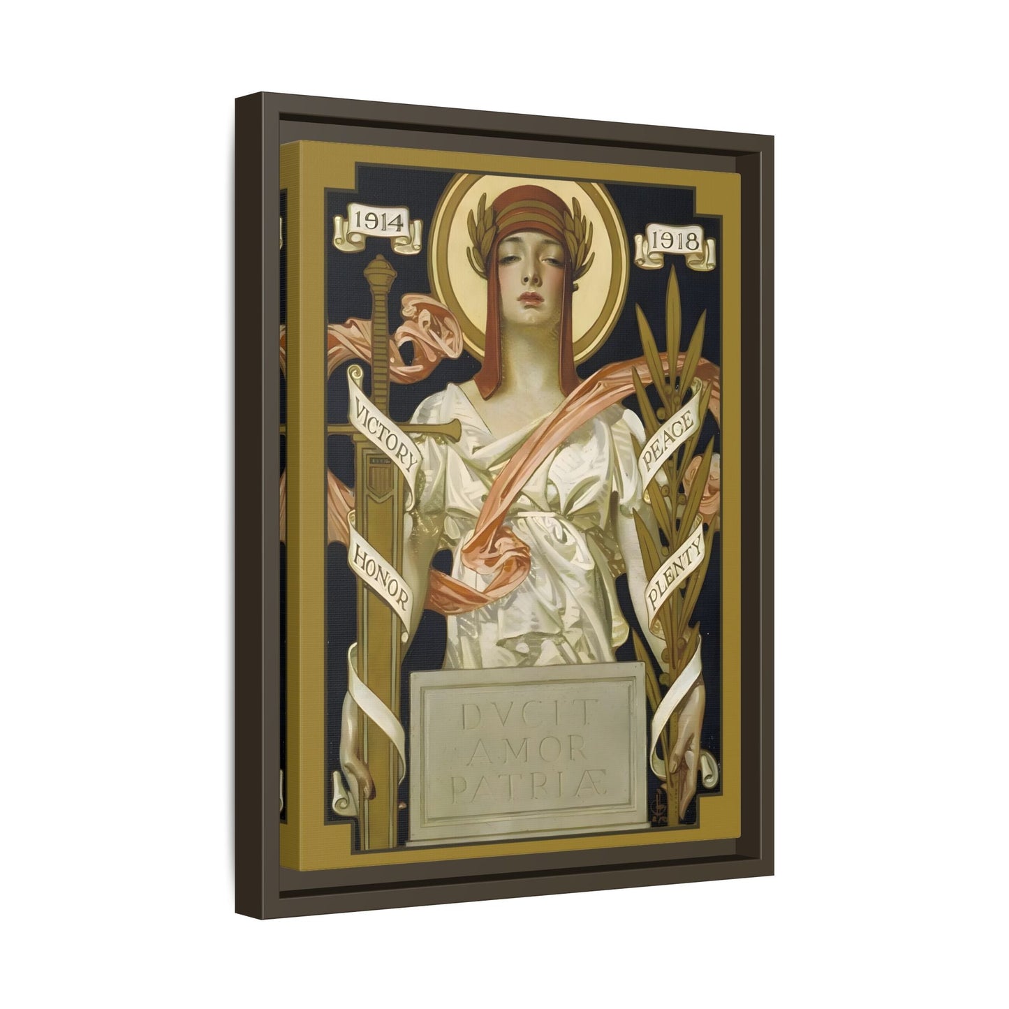 JC Leyendecker Victory Peace Goddess Canvas Wall Art Print - YesArtYes