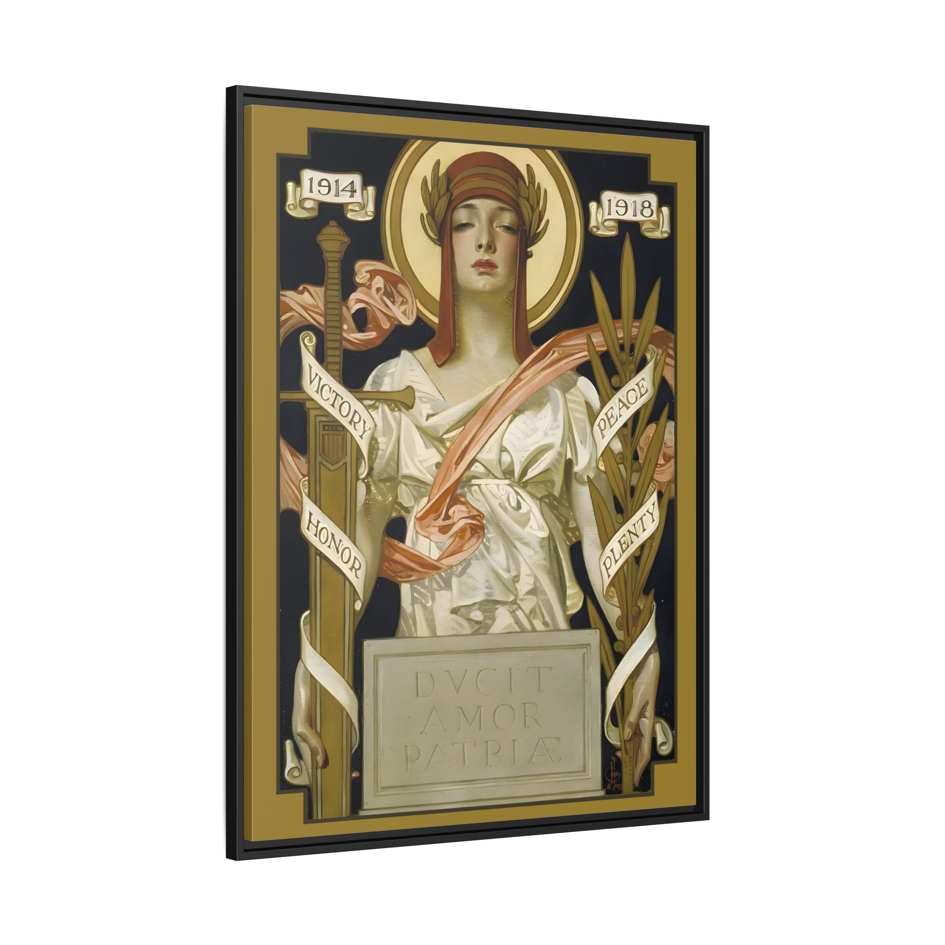 JC Leyendecker Victory Peace Goddess Canvas Wall Art Print - YesArtYes