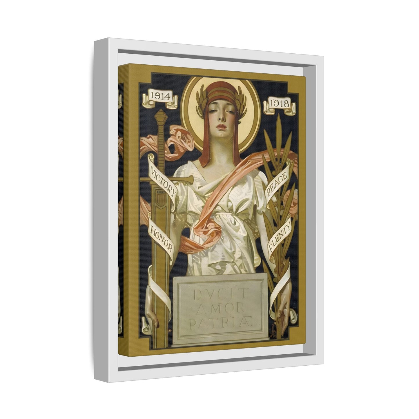 JC Leyendecker Victory Peace Goddess Canvas Wall Art Print - YesArtYes
