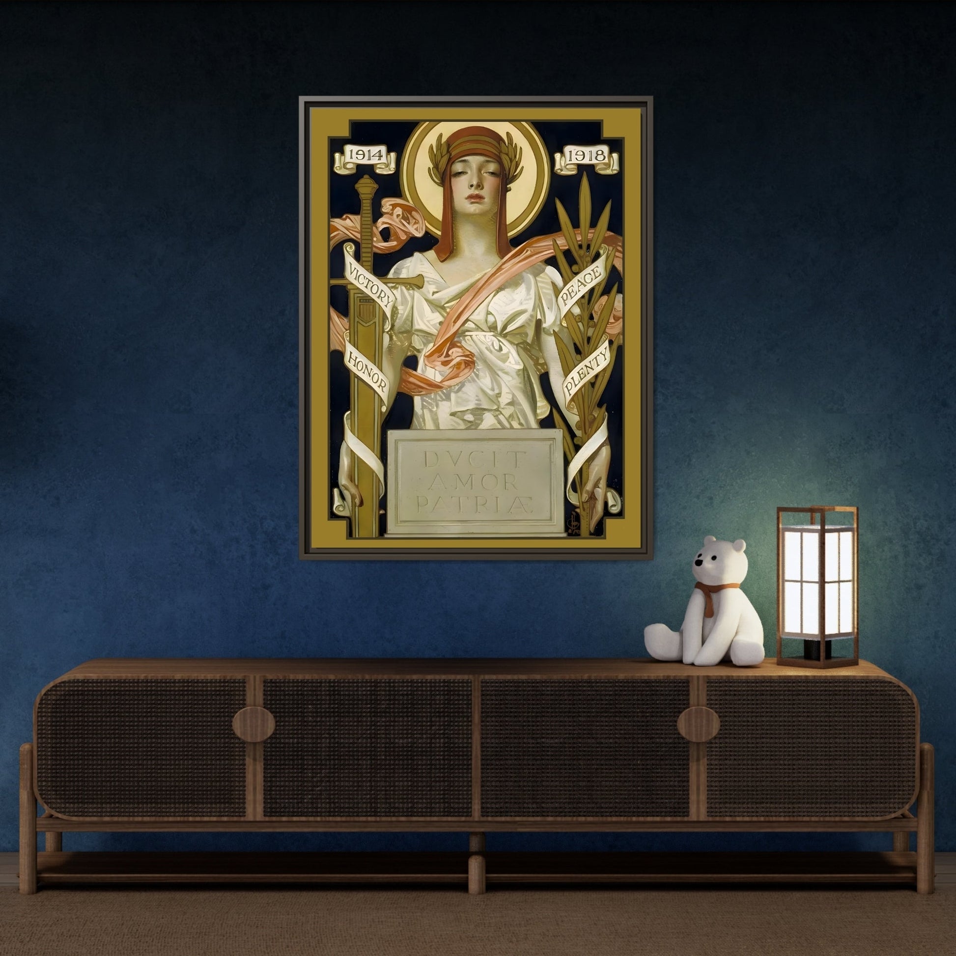 JC Leyendecker Victory Peace Goddess Canvas Wall Art Print - YesArtYes