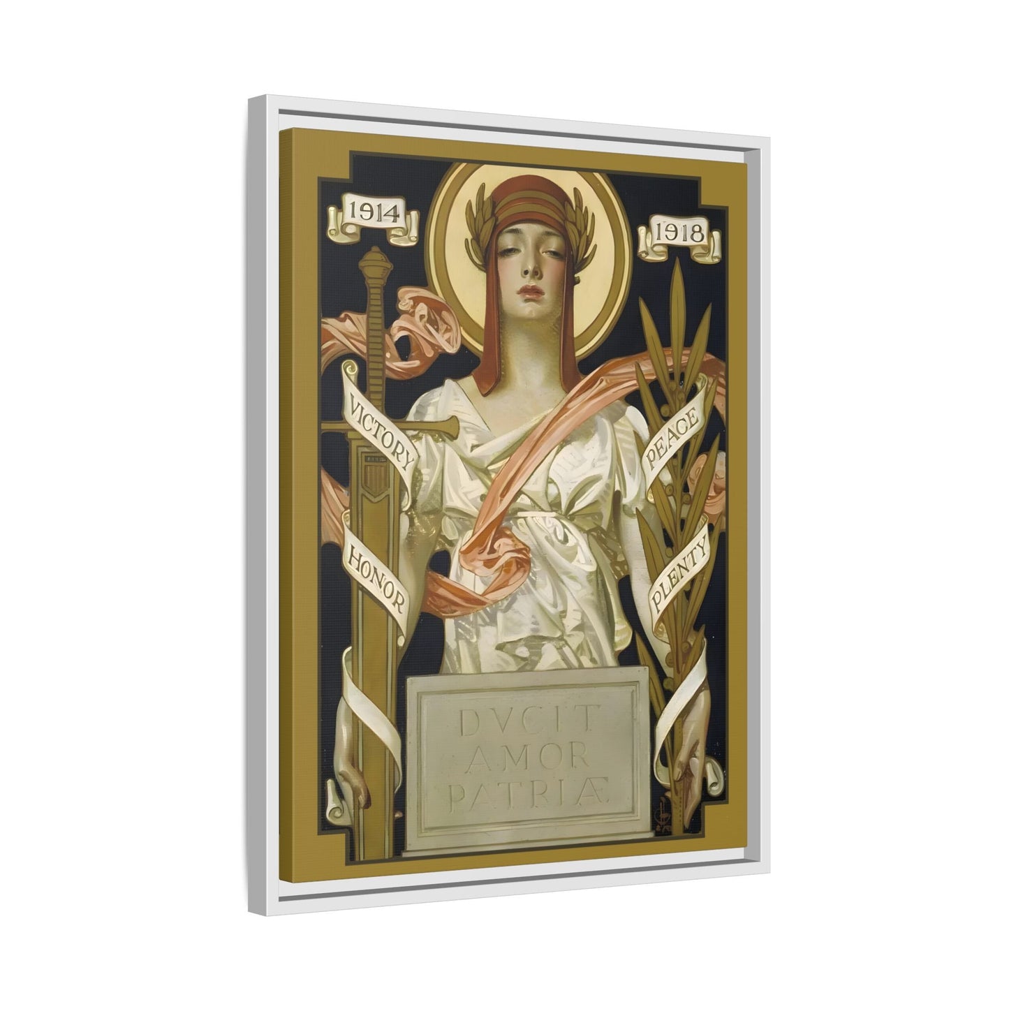 JC Leyendecker Victory Peace Goddess Canvas Wall Art Print - YesArtYes
