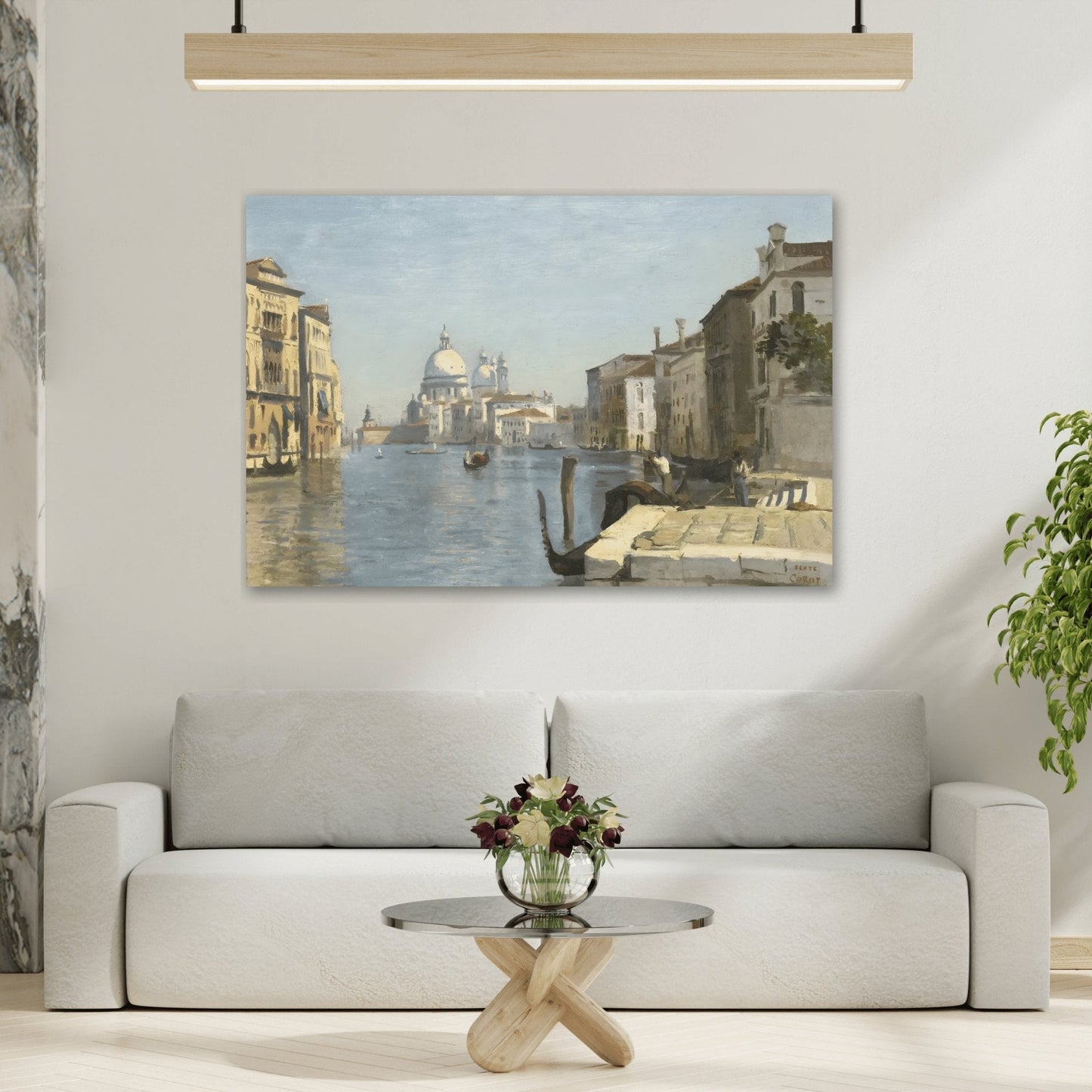 Jean Baptiste Camille Corot Venice View - Canvas Art Reproduction