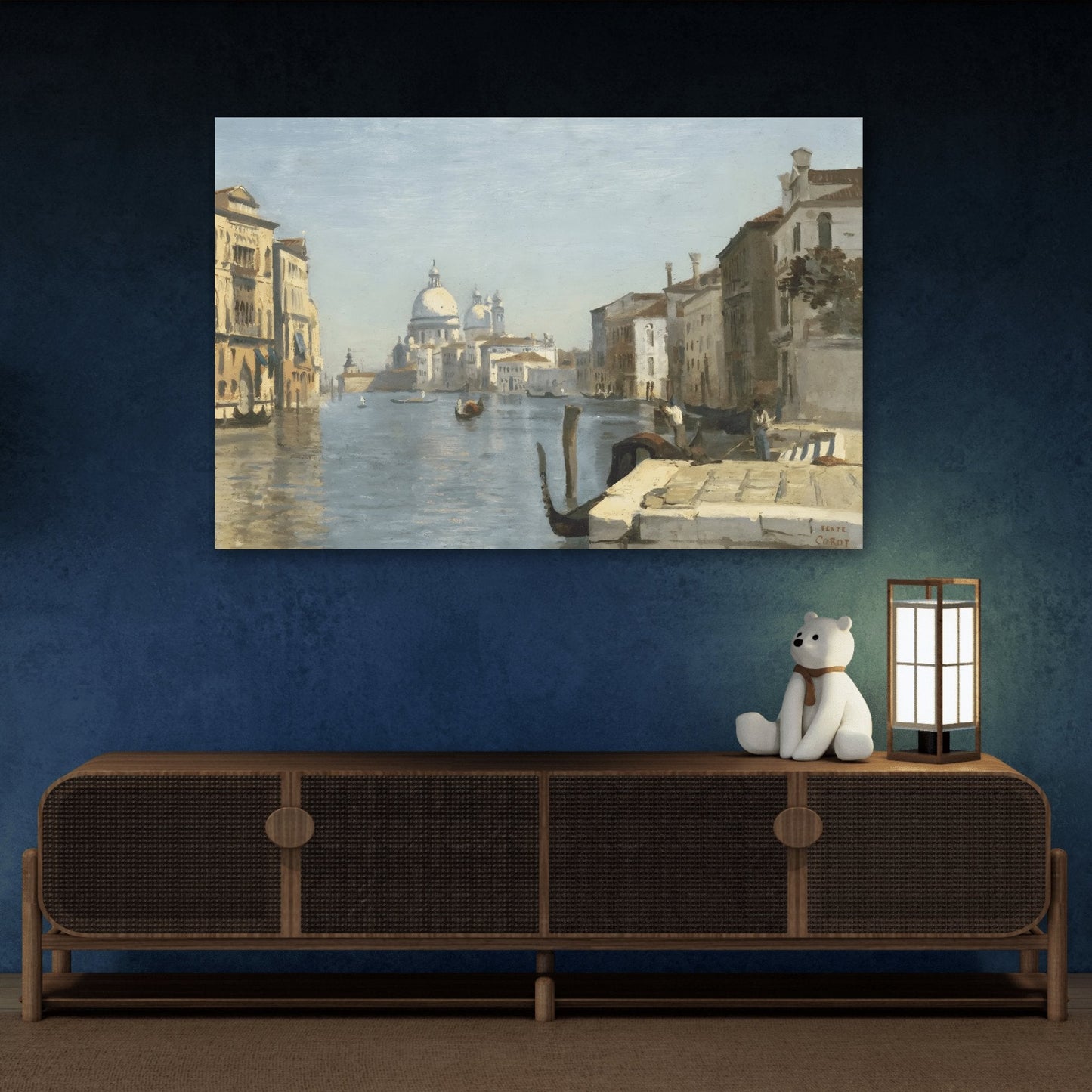 Jean Baptiste Camille Corot Venice View - Canvas Art Reproduction