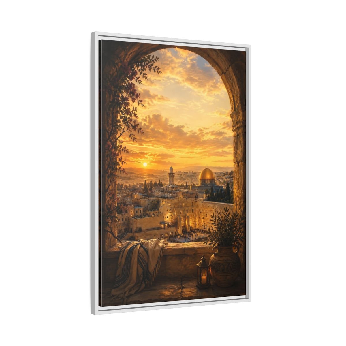 Jerusalem Golden Light Canvas - YesArtYes
