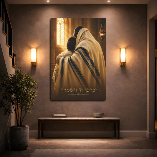 Jewish Blessing Moment Canvas - YesArtYes