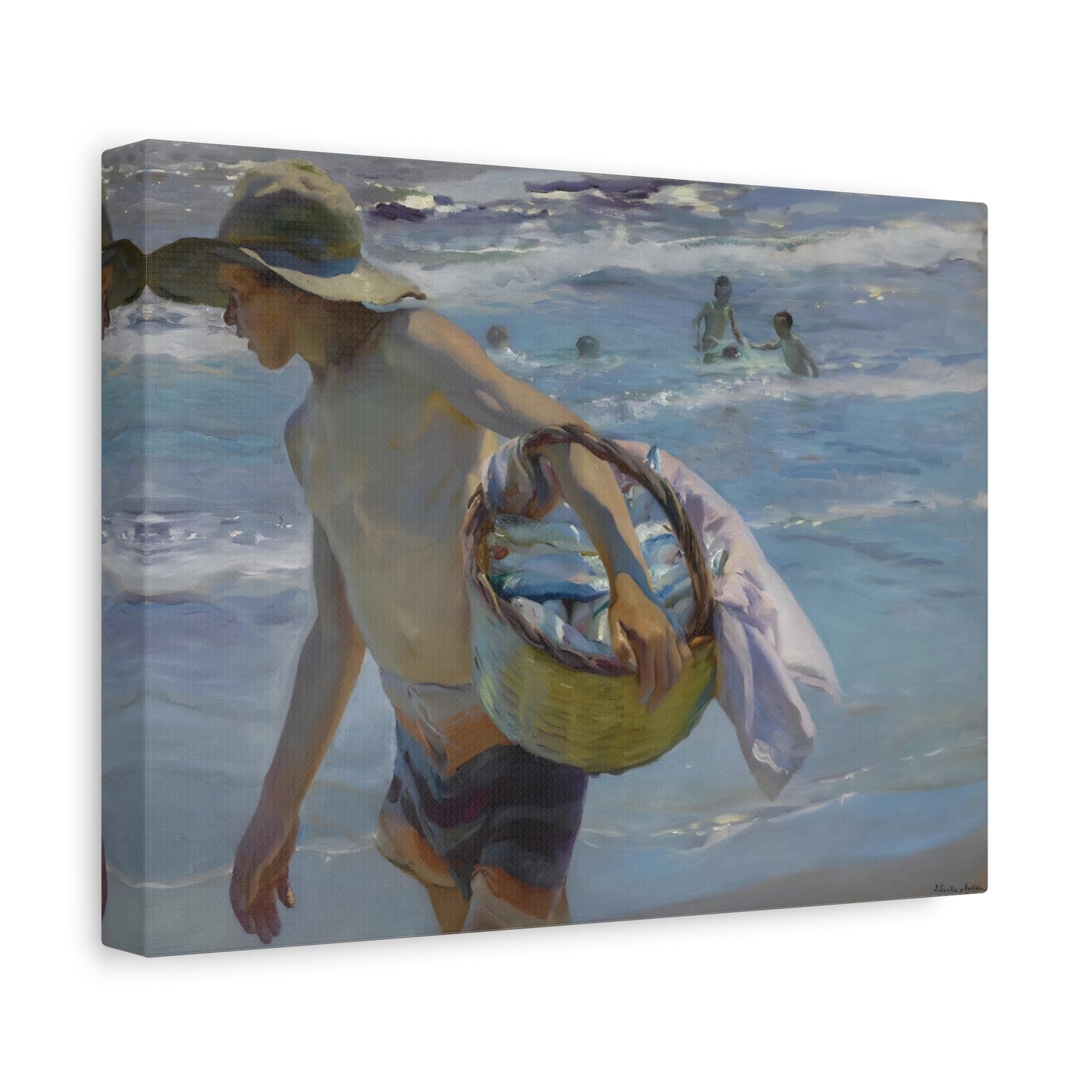 Joaquin Sorolla Young Fisherman Valencia - Canvas Wall Art Print