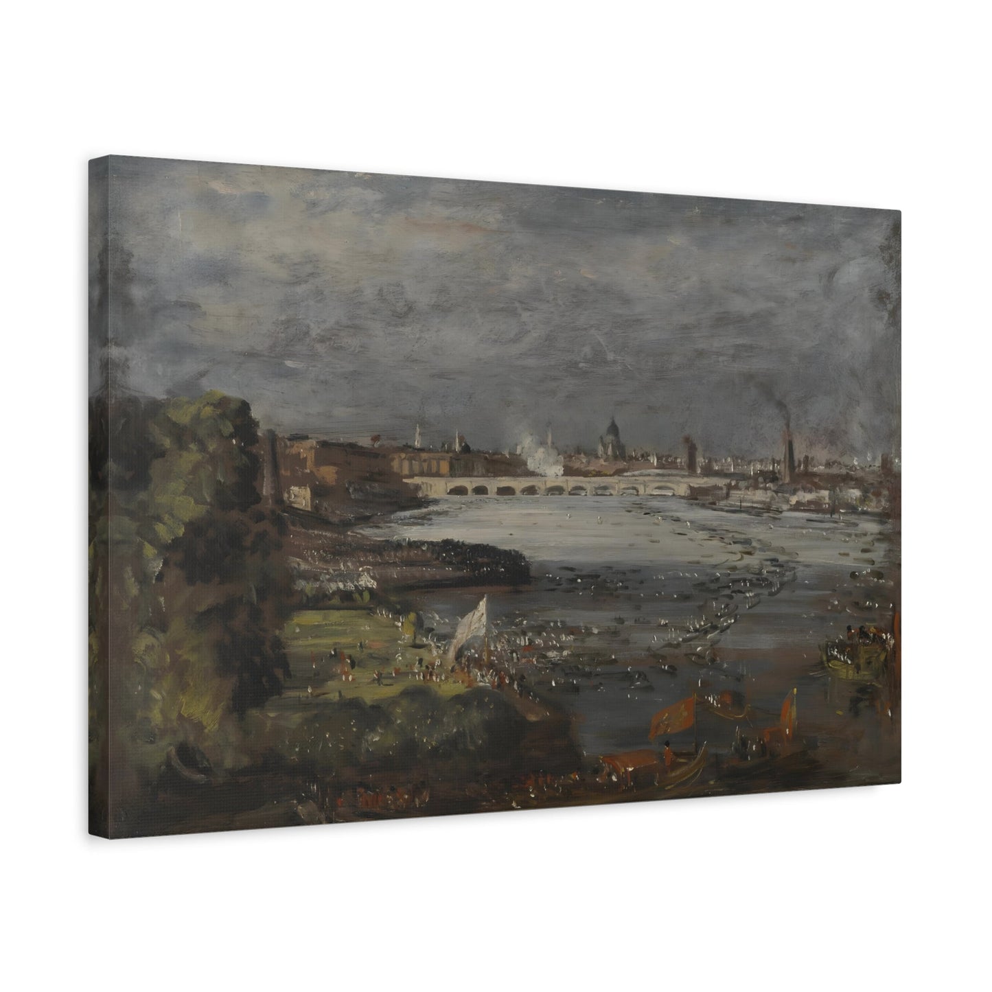 John Constable Opening of Waterloo Bridge - Canvas Wall Art Print Reproduction