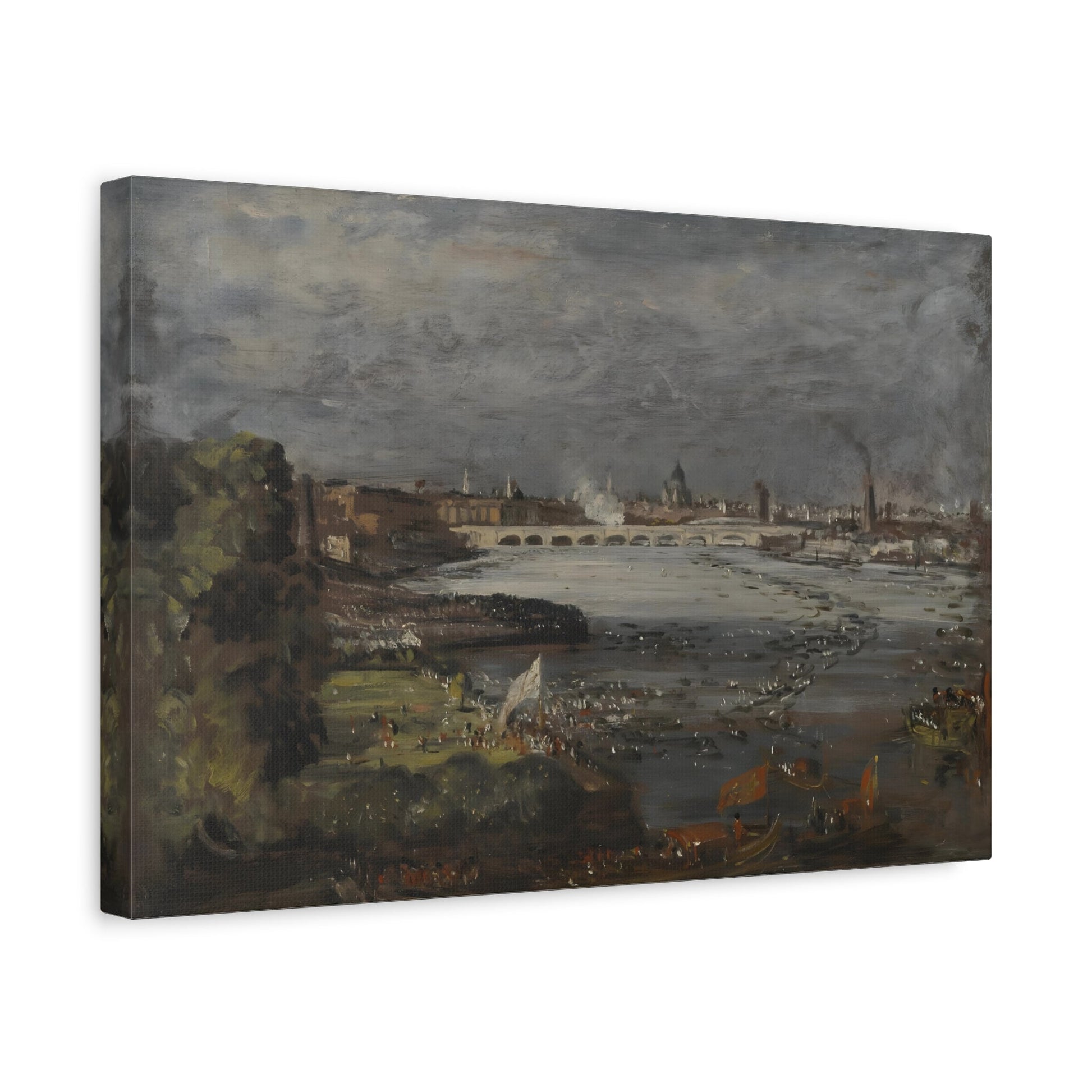 John Constable Opening of Waterloo Bridge - Canvas Wall Art Print Reproduction