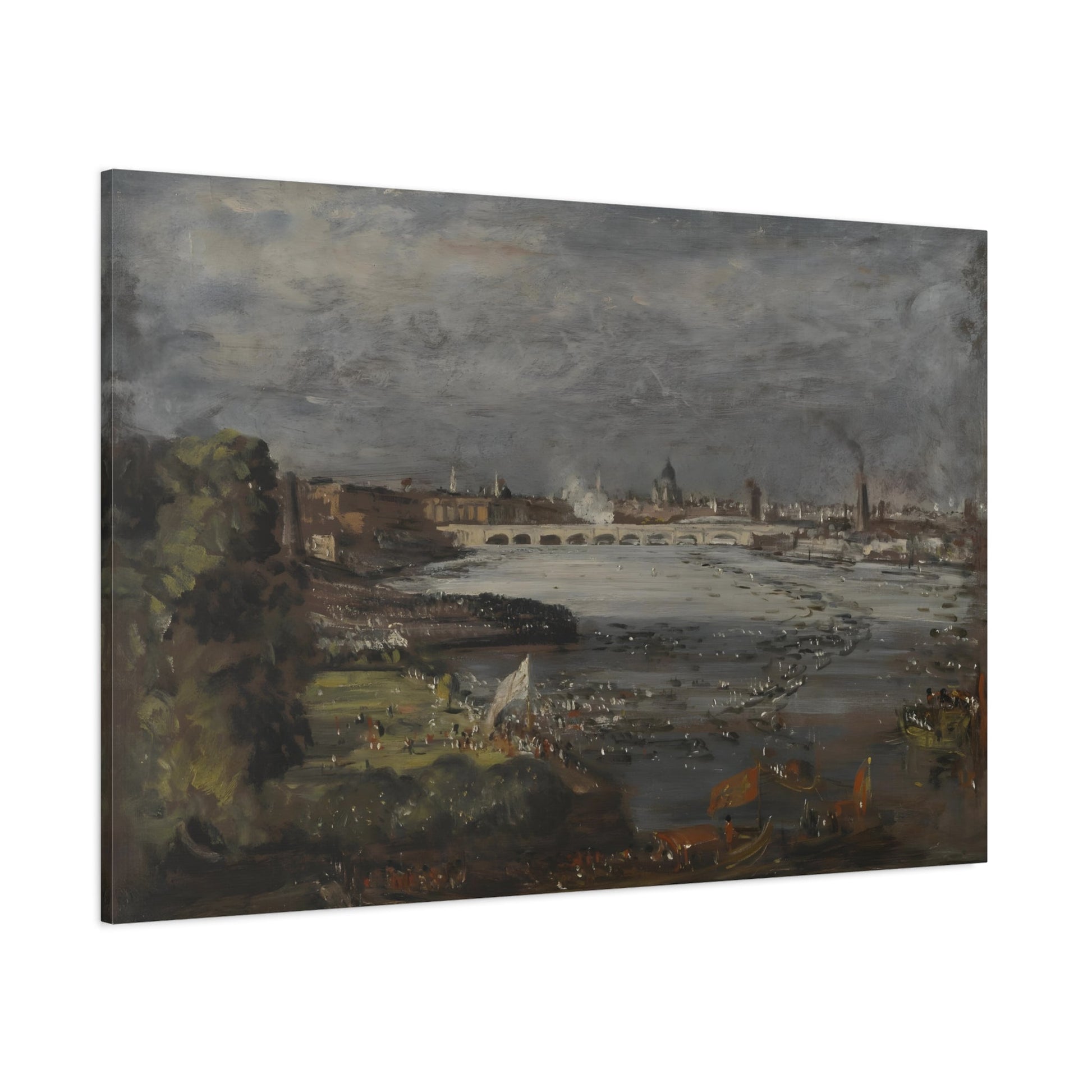 John Constable Opening of Waterloo Bridge - Canvas Wall Art Print Reproduction