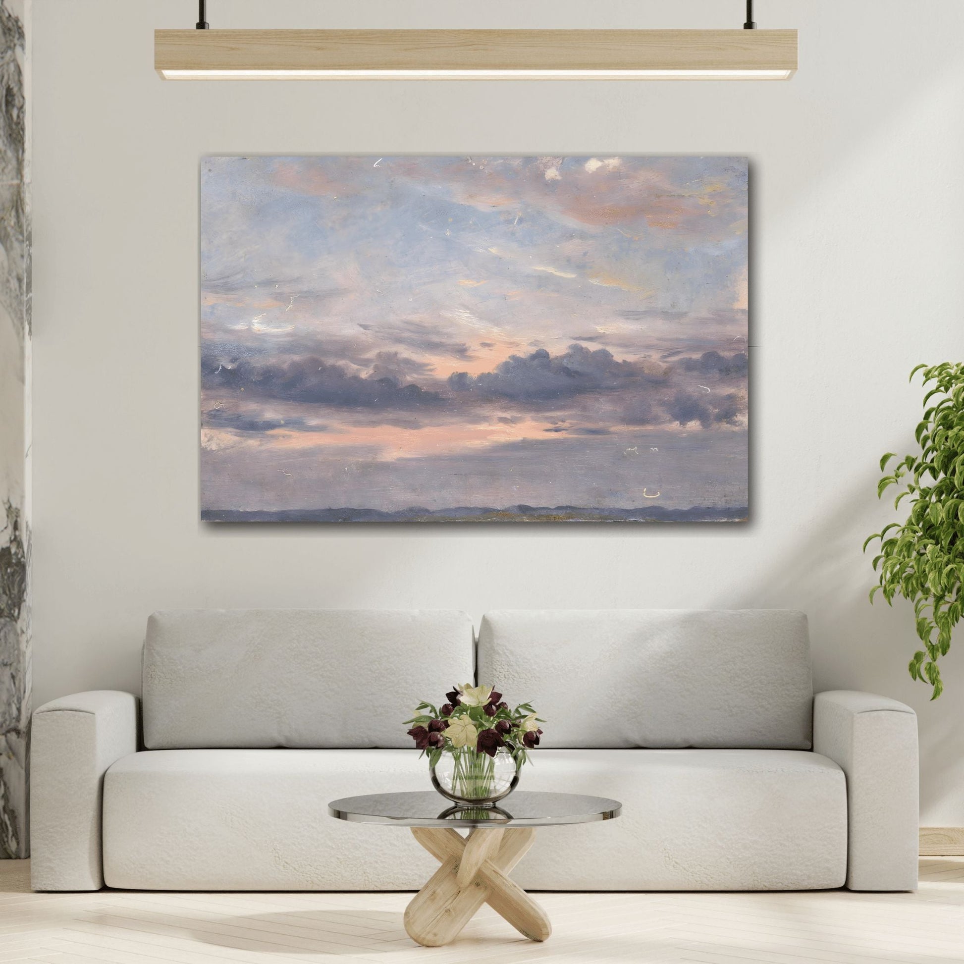 John Constable Romantic Cloud Sunset Landscape - Canvas Art Reproduction - YesArtYes