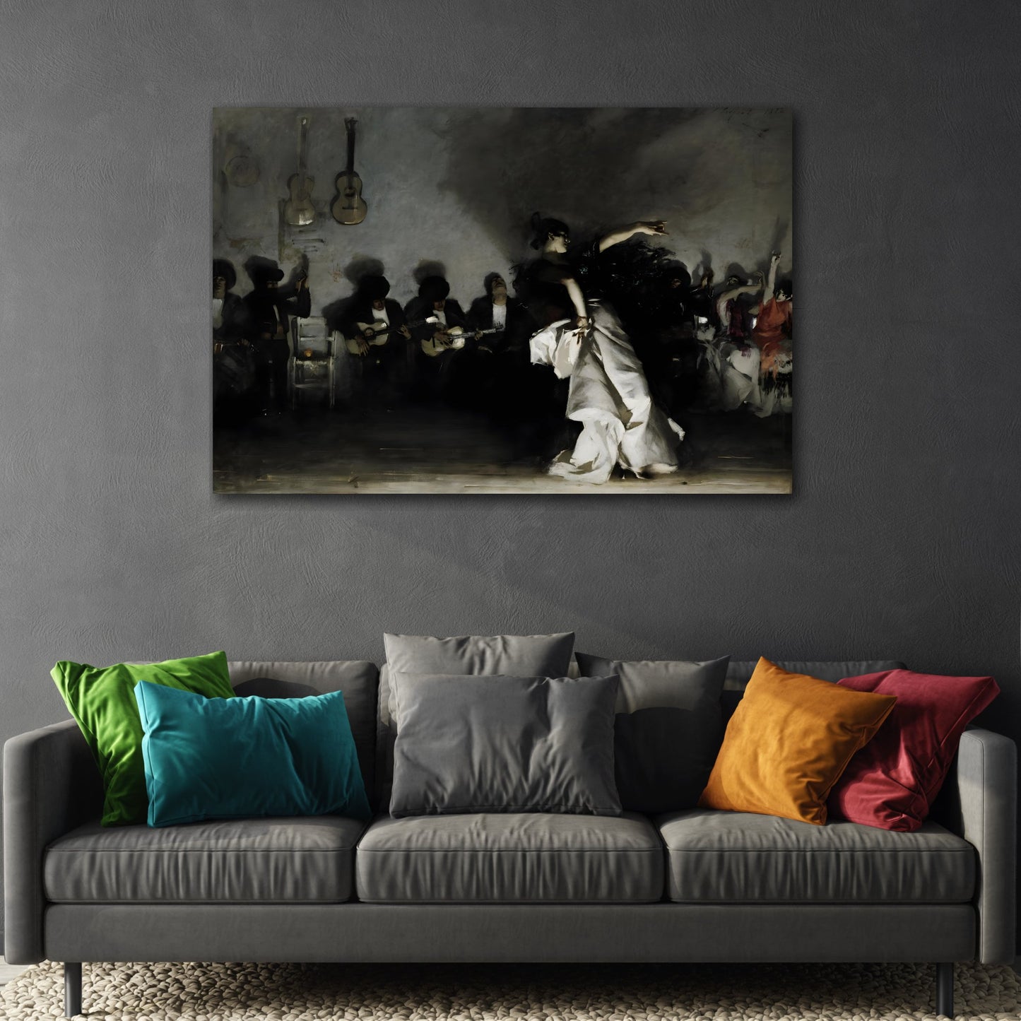 John Singer Sargent El Jaleo - Spanish Dance Canvas Wall Art Painting Print