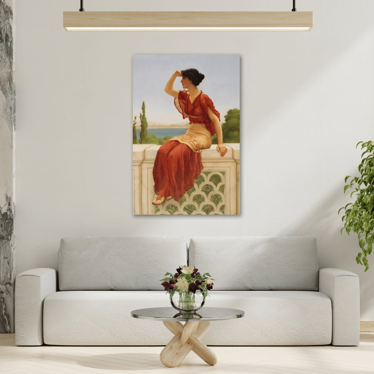 John William Godward Signal - Canvas Wall Art Print