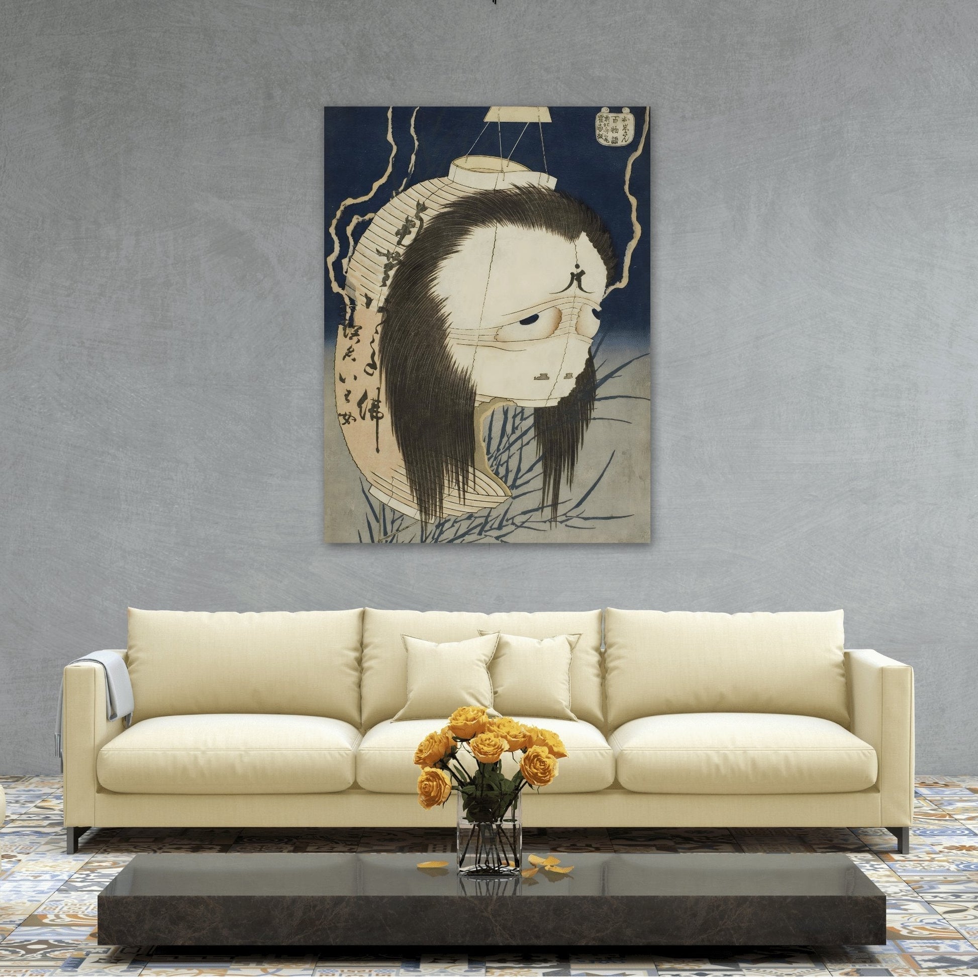 Katsushika Hokusai Ghost of Oiwa - Japanese Canvas Art One Hundred Ghost Tales - YesArtYes