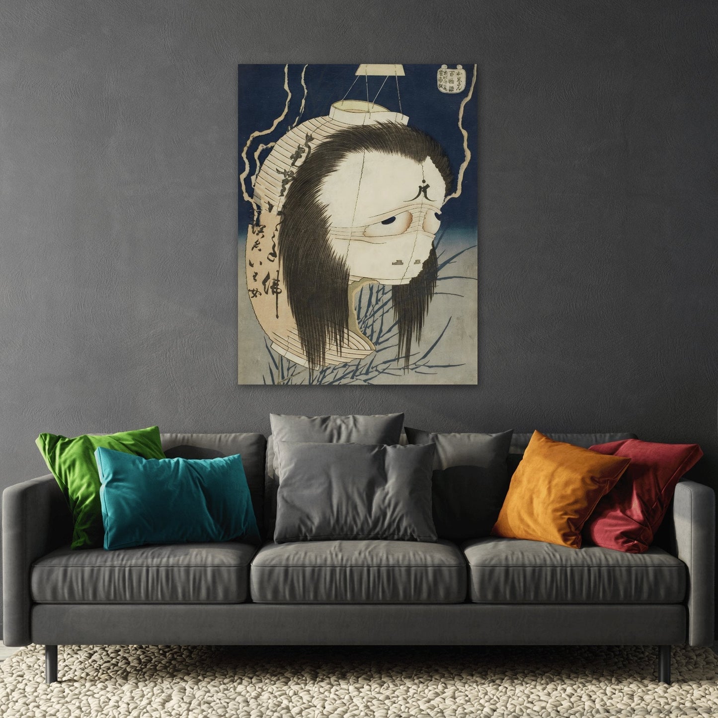Katsushika Hokusai Ghost of Oiwa - Japanese Canvas Art One Hundred Ghost Tales - YesArtYes